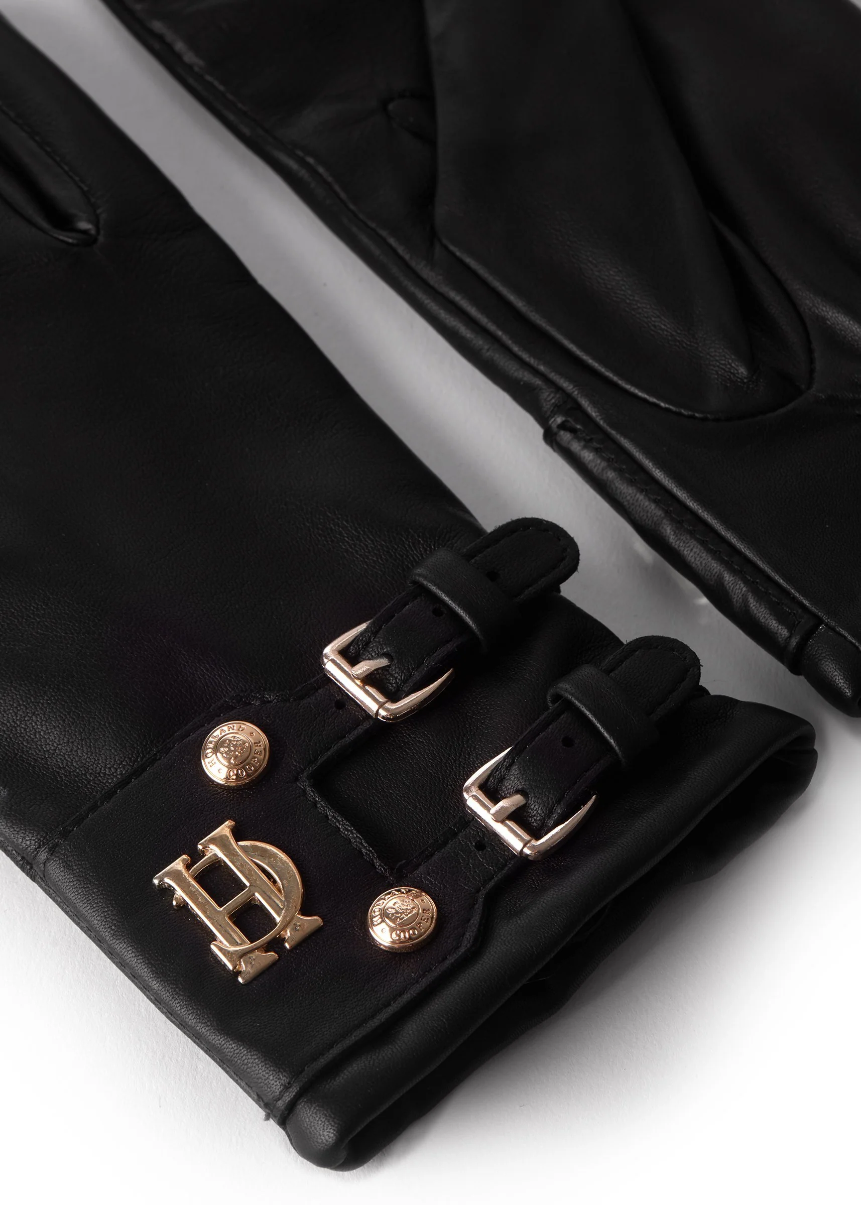 Monogram Leather Gloves (Black) - Image 3