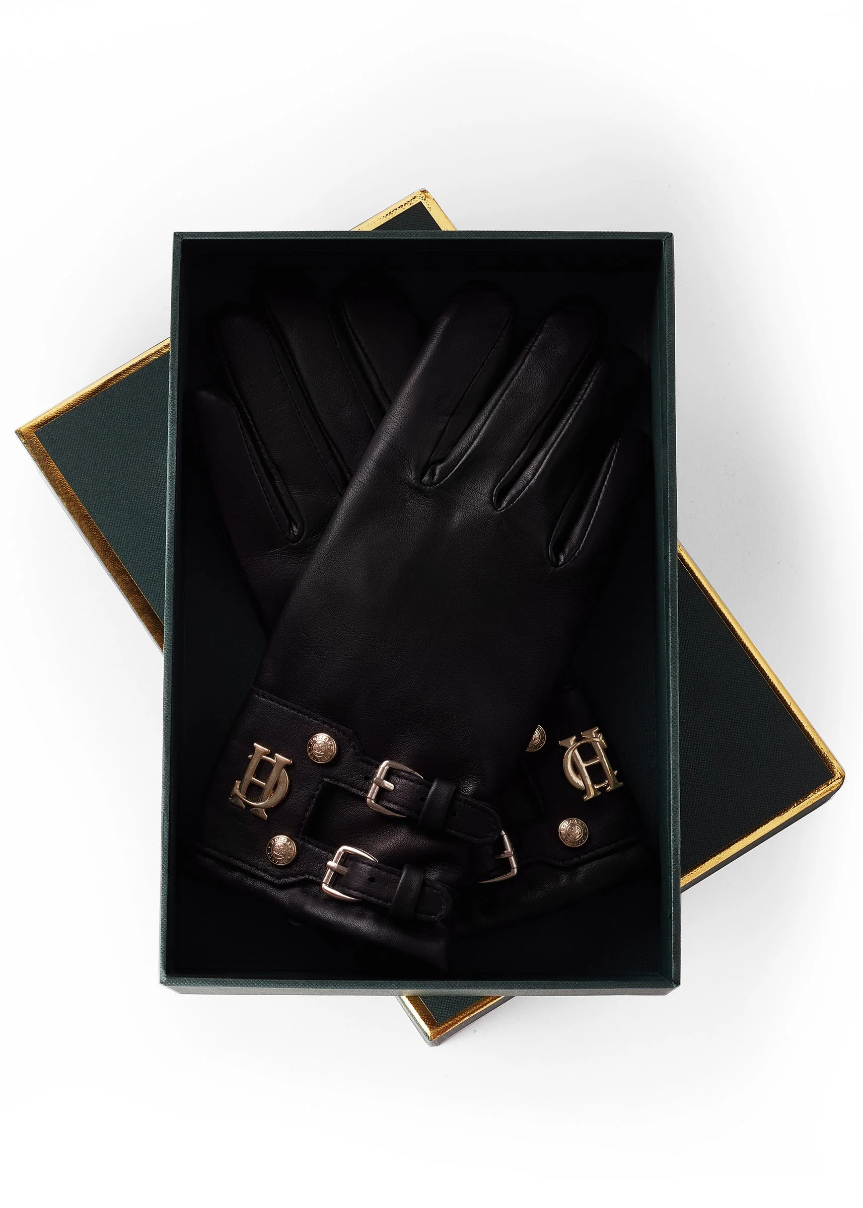 Monogram Leather Gloves (Black) - Image 6