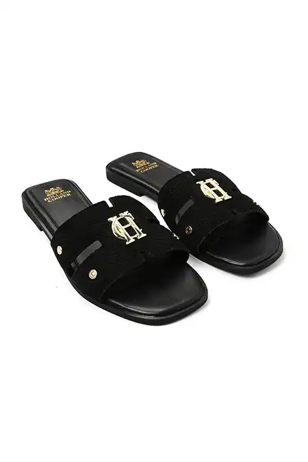 Monogram Slides (Black Suede) - Image 5
