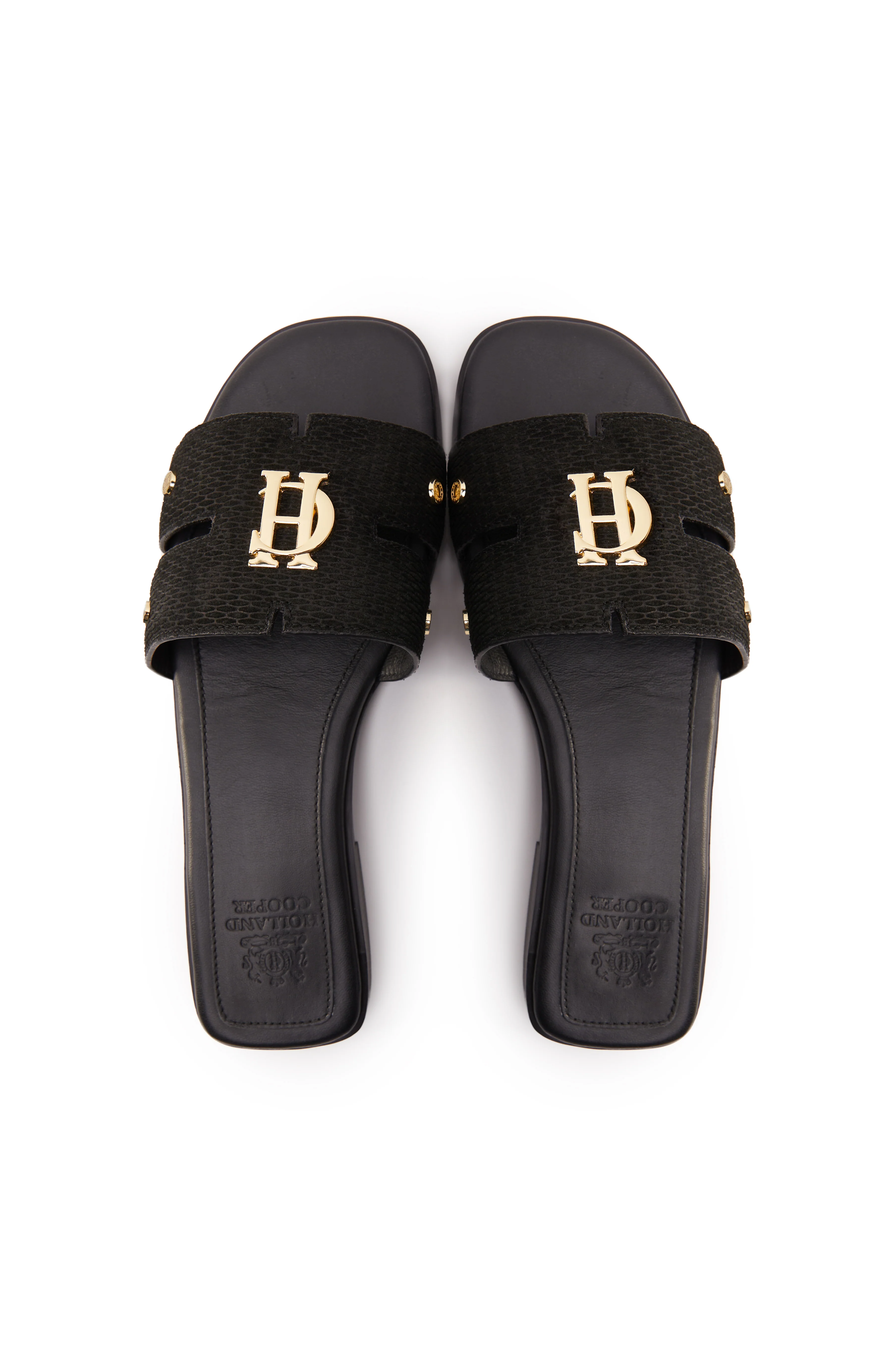 Monogram Slides (Black Suede) - Image 7