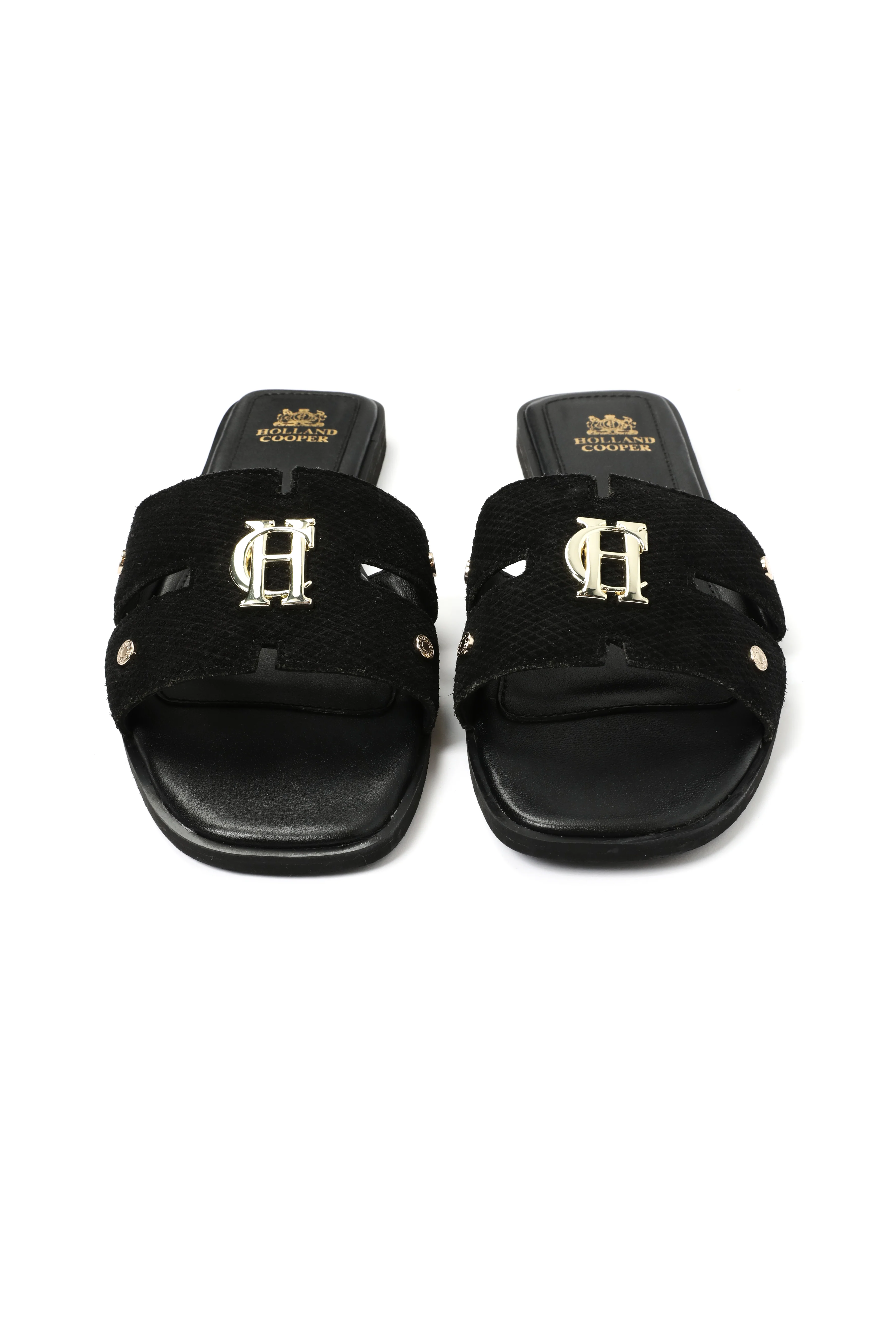 Monogram Slides (Black Suede) - Image 9