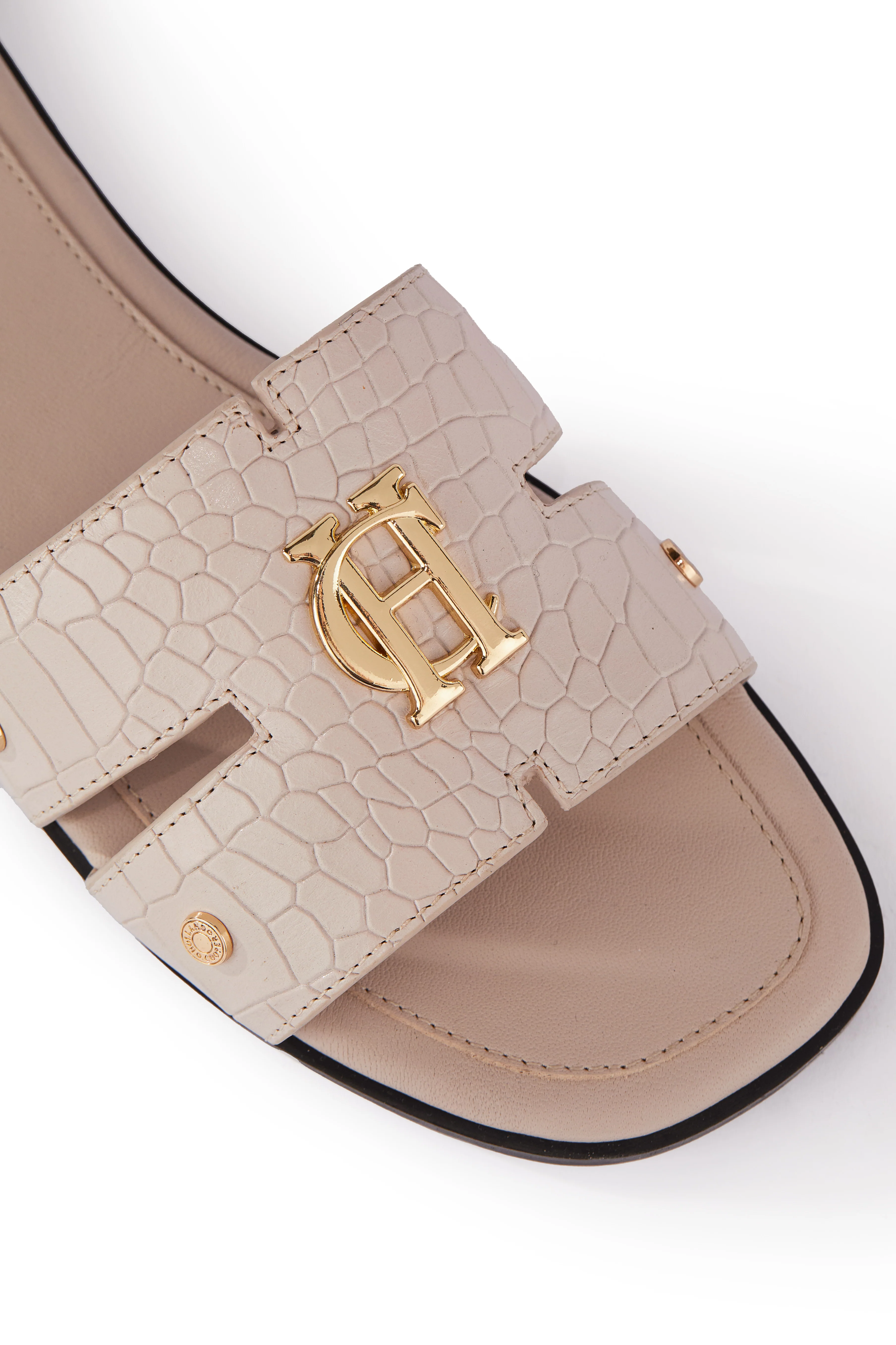 Monogram Slides (Dusty Pink Croc) - Image 7