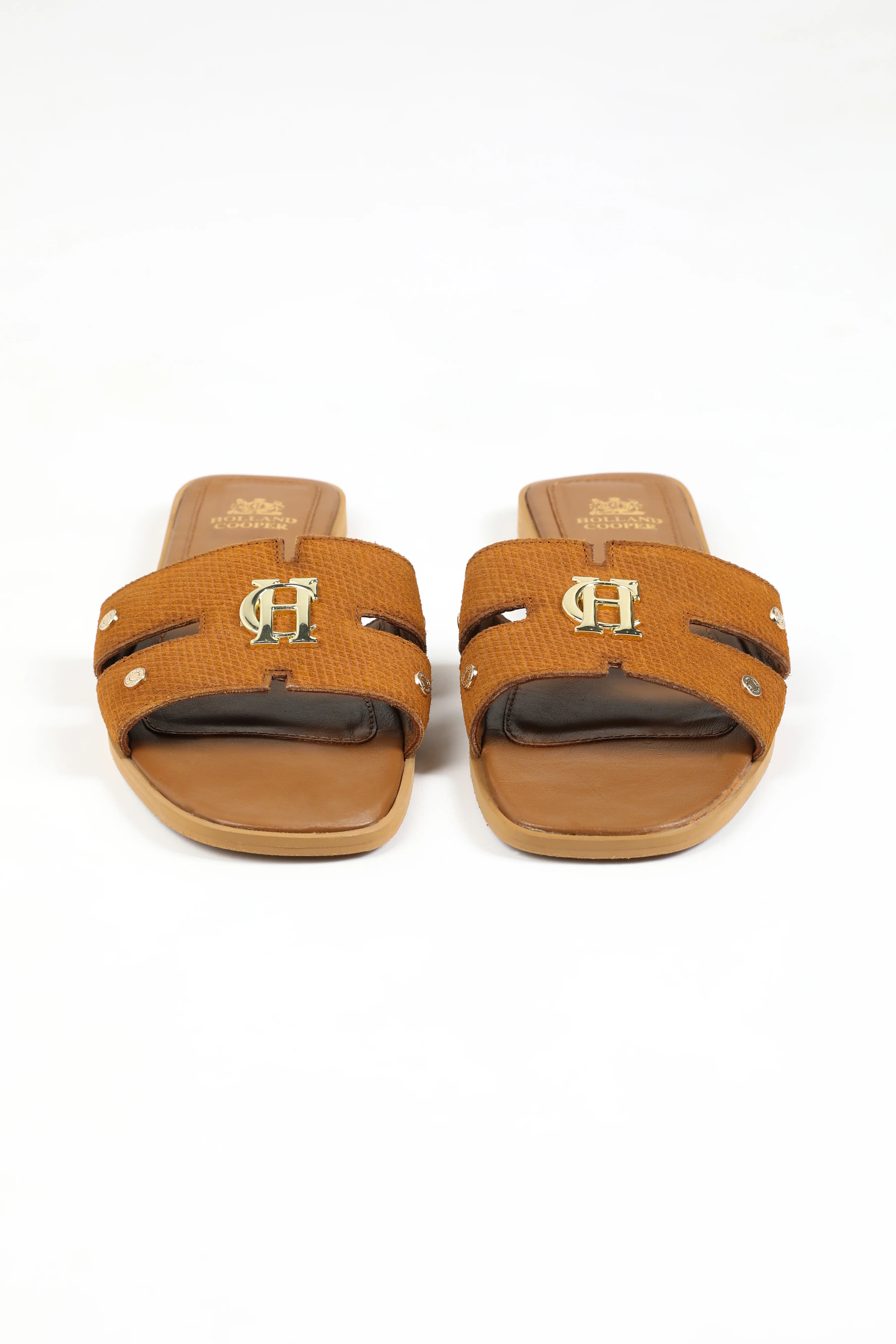 Monogram Slides (Tan Suede) - Image 6