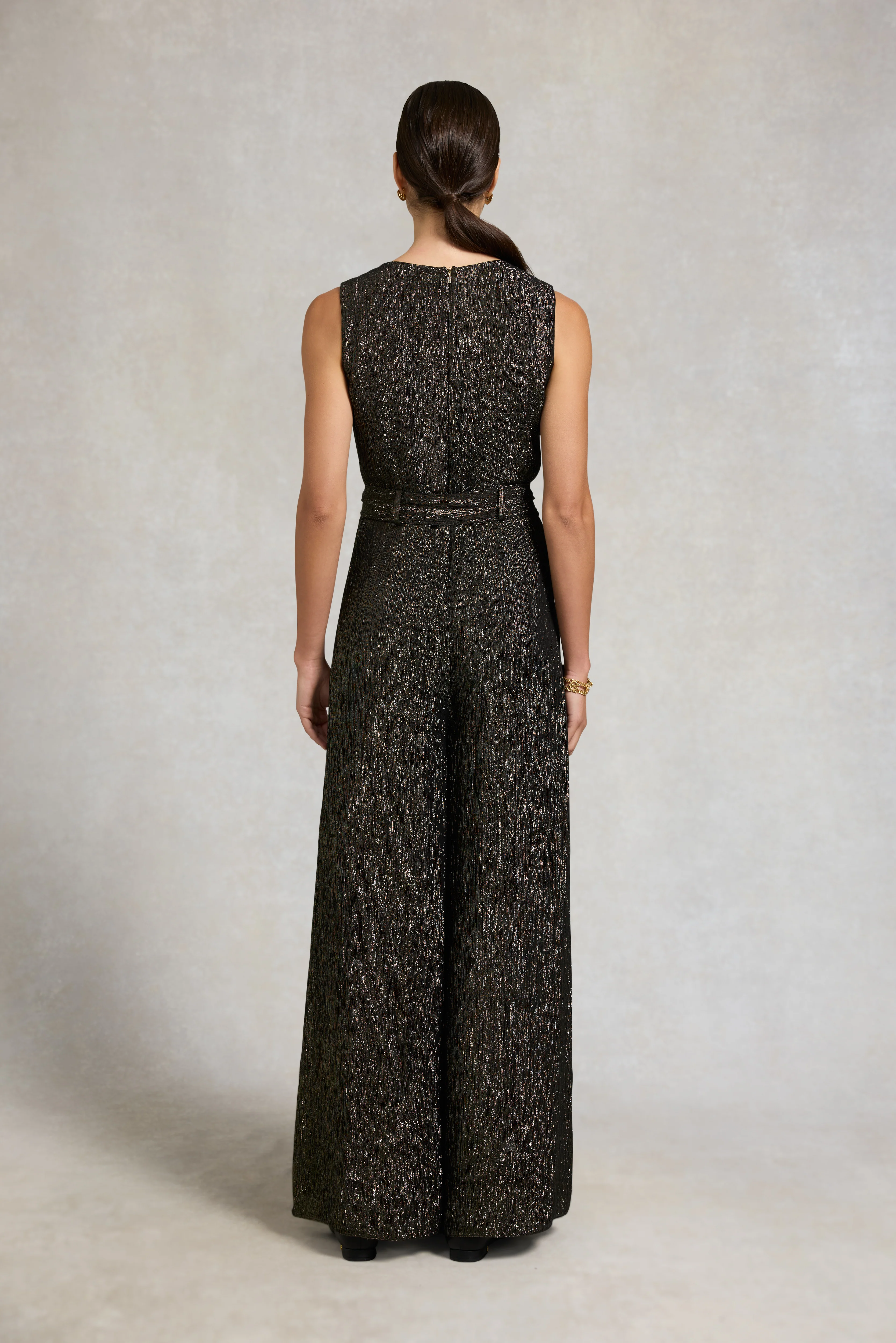Nicole Jumpsuit (Gold Sparkle) - Image 4
