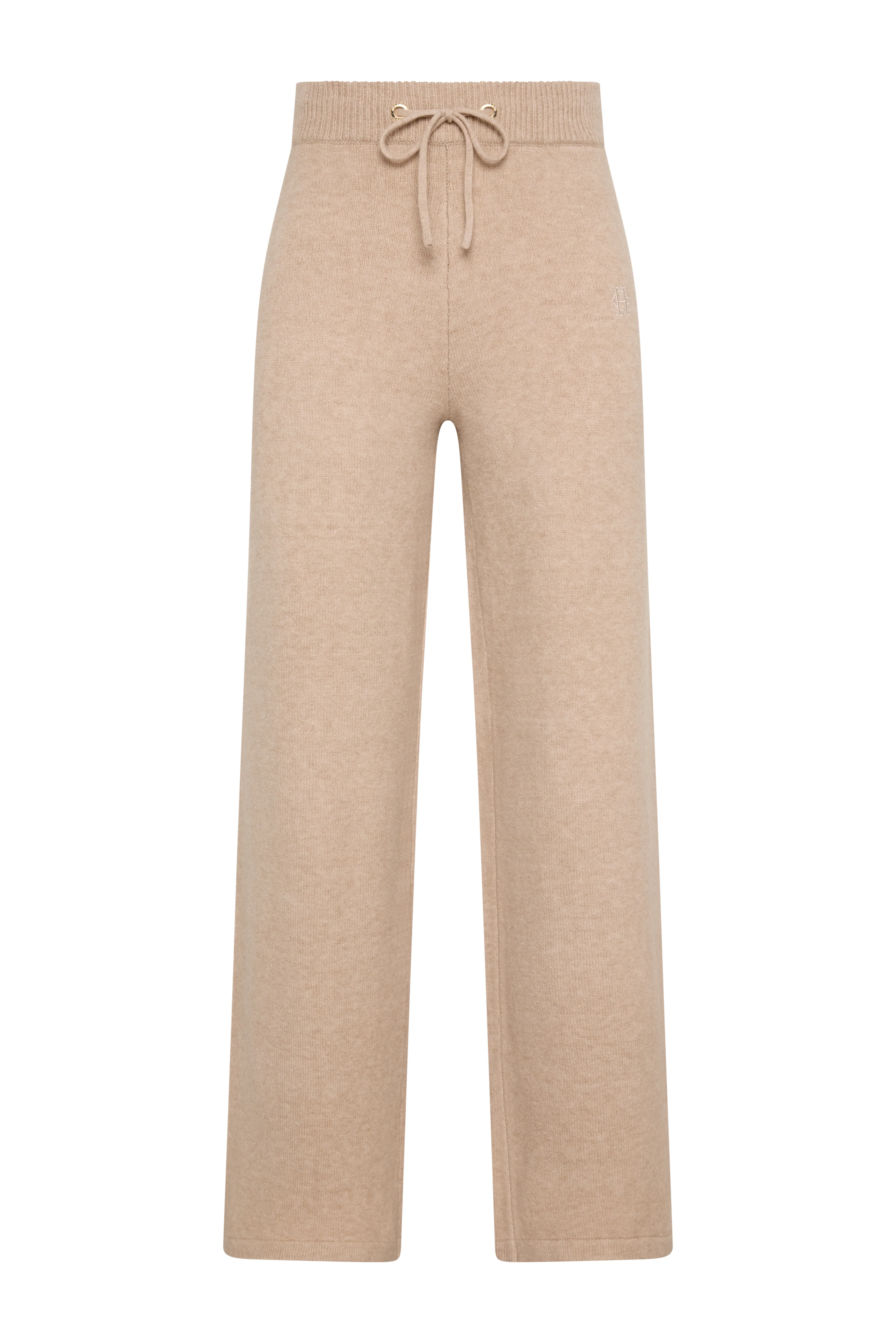 Nina Knitted Wide Leg Pant (Toffee Marl) - Image 4