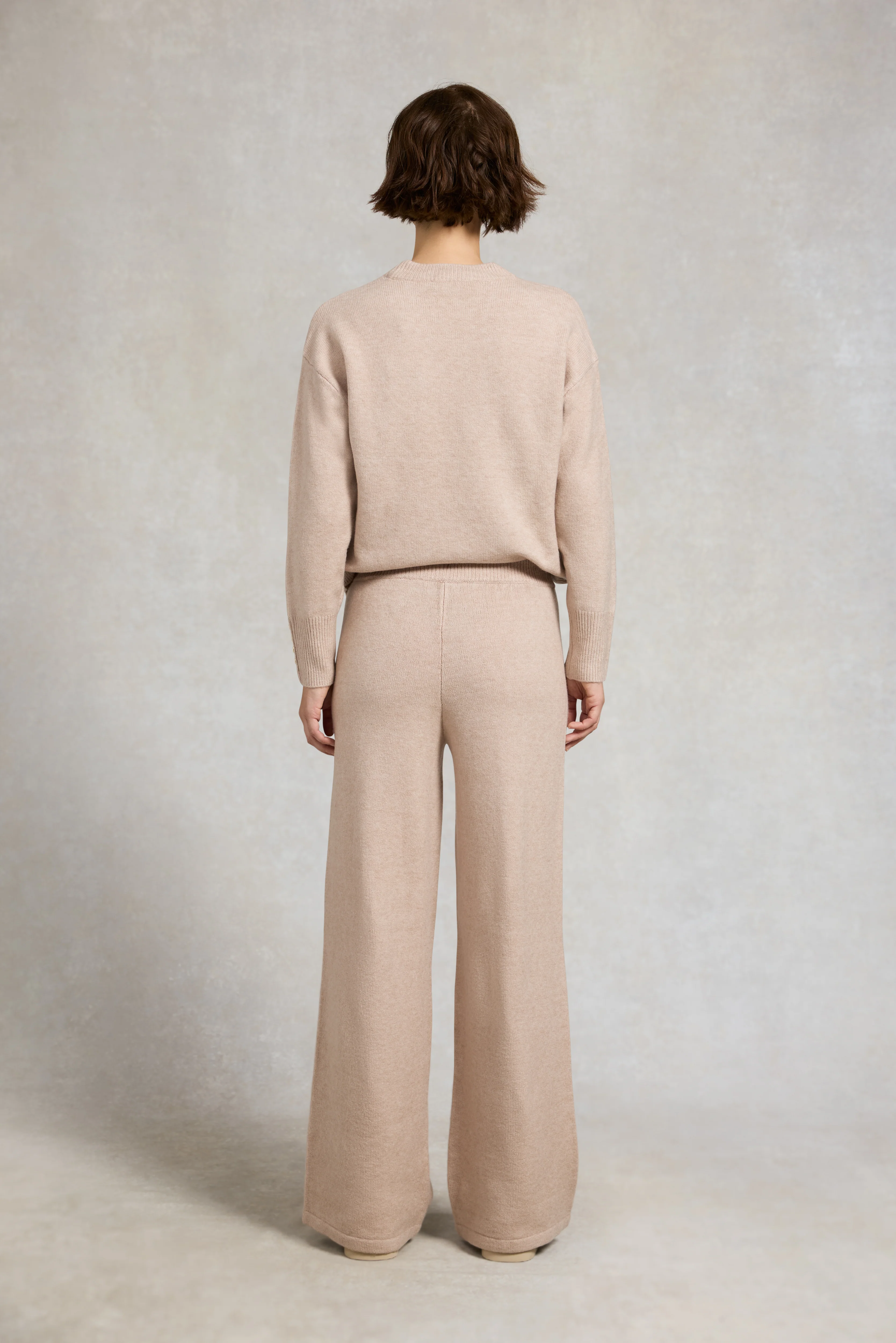 Nina Knitted Wide Leg Pant (Toffee Marl) - Image 5