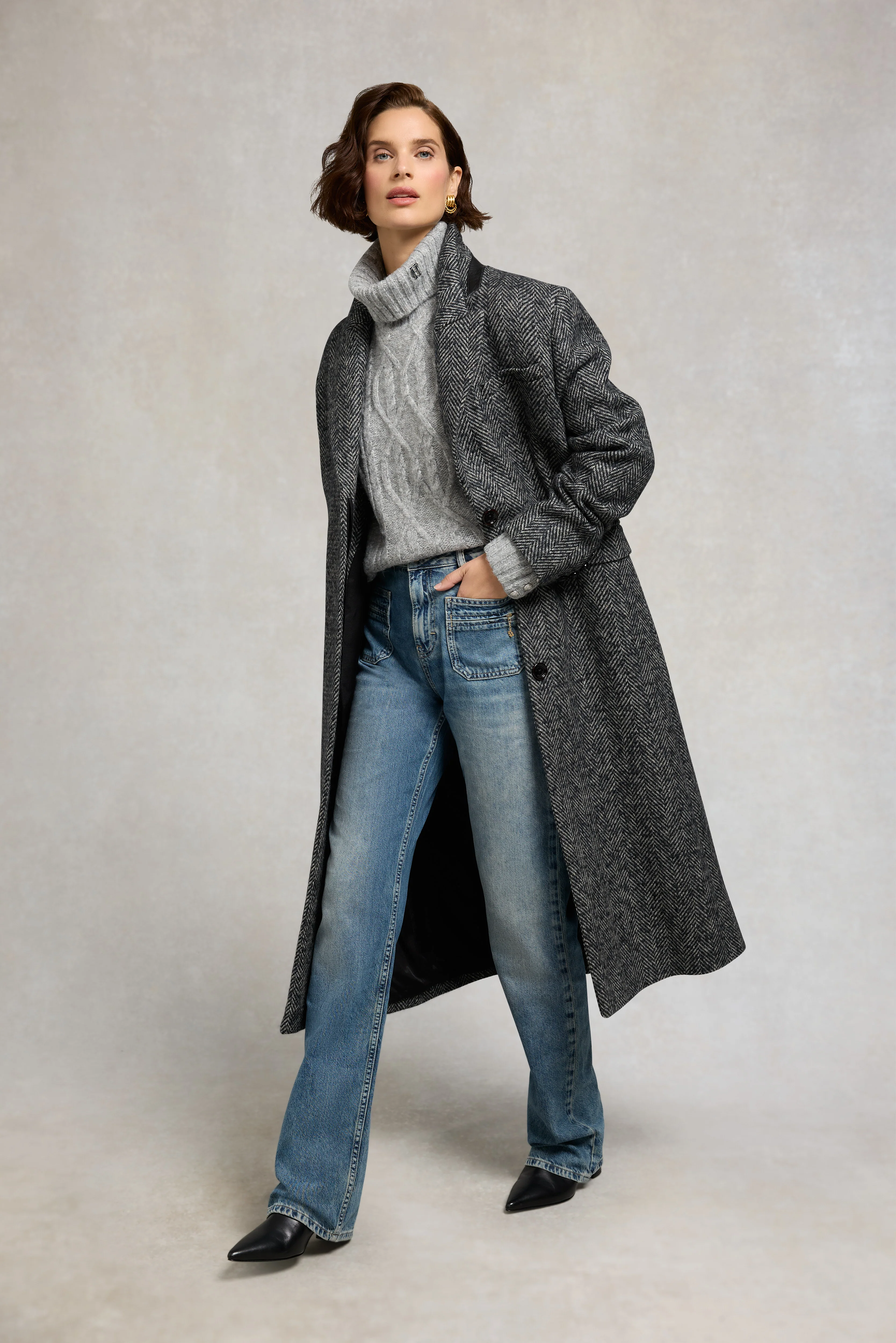 Noveli Roll Neck Knit (Light Grey) - Image 3