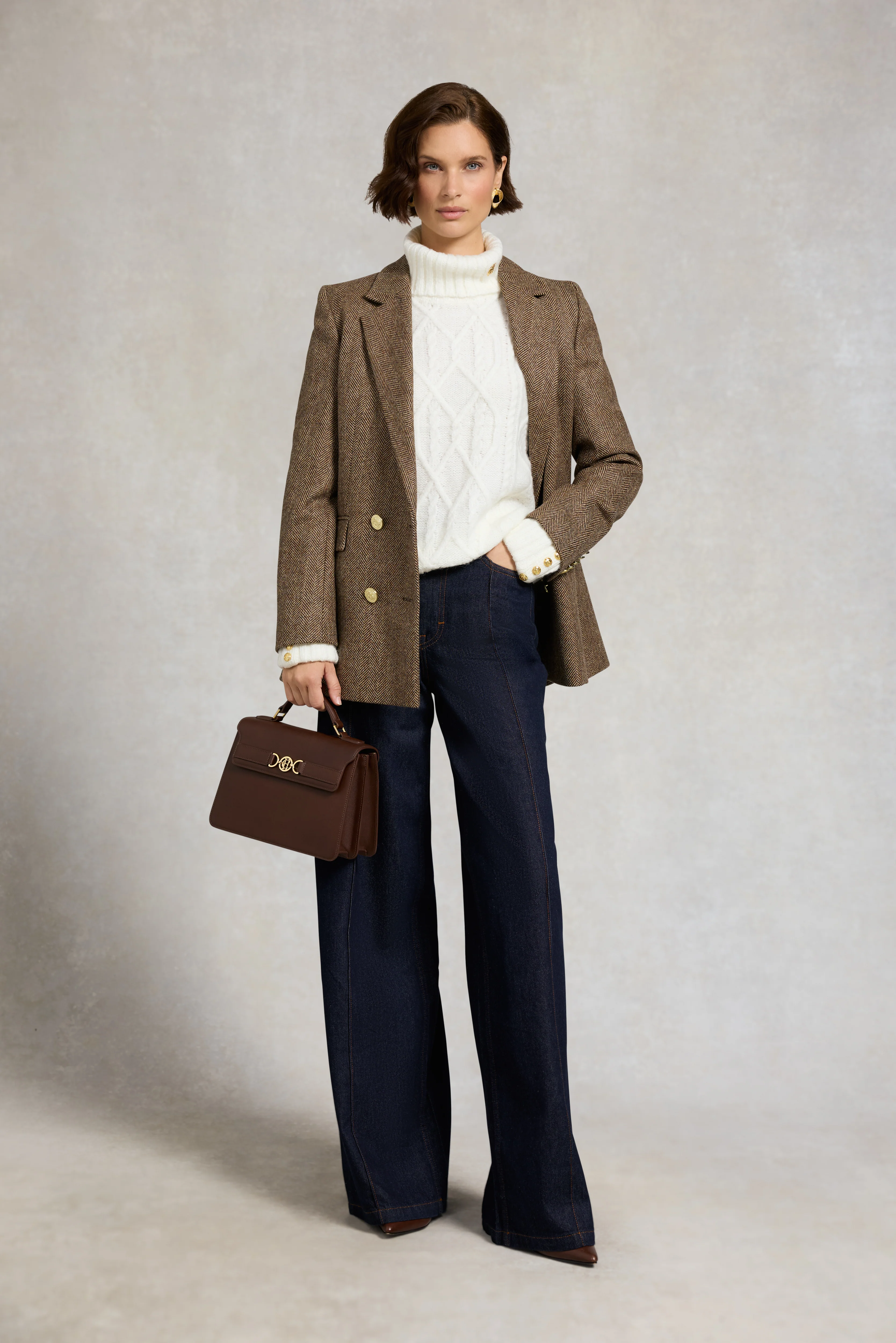 Noveli Roll Neck Knit (Natural) - Image 3