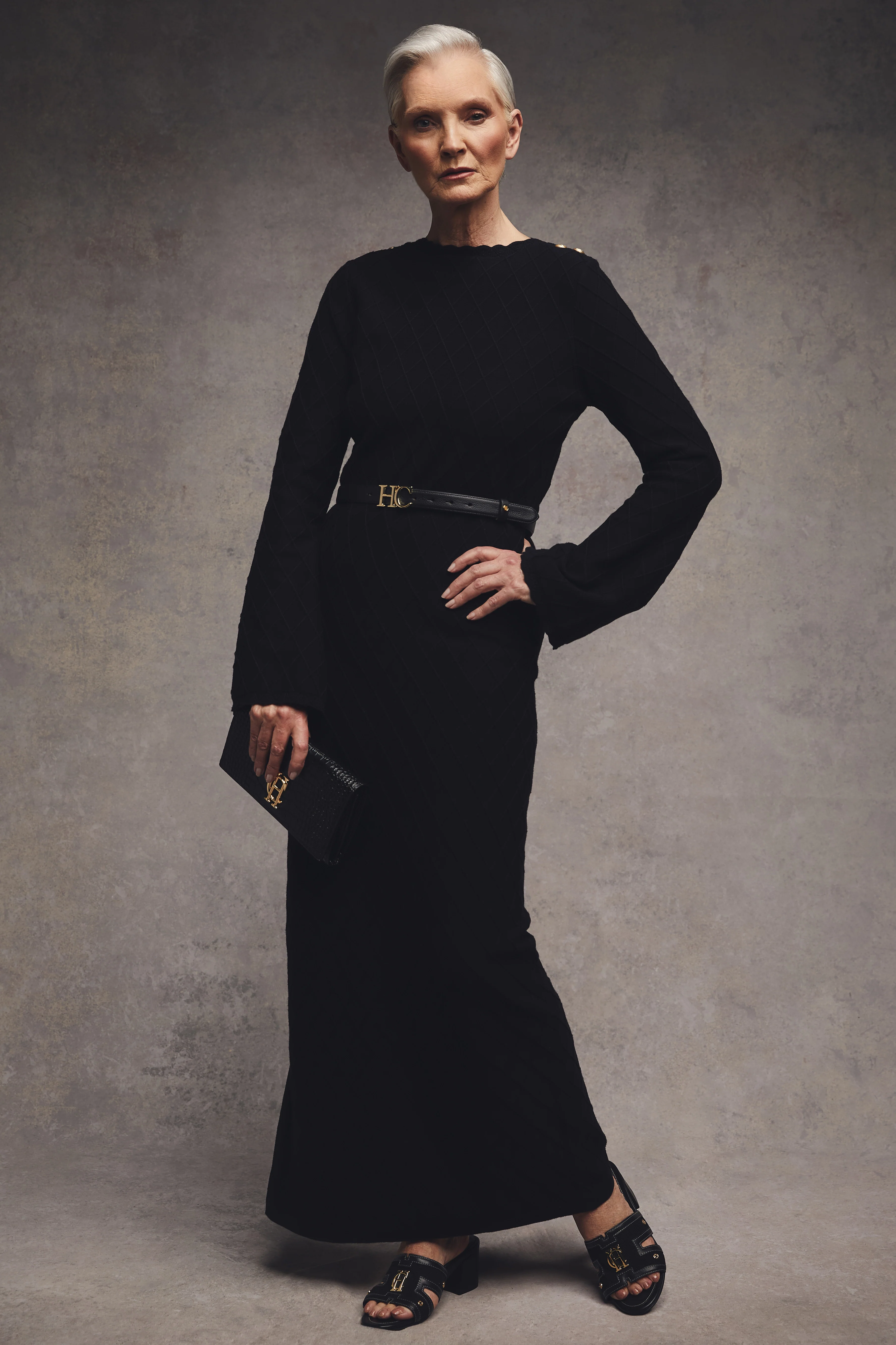 Olive Maxi Dress (Black) - Image 3