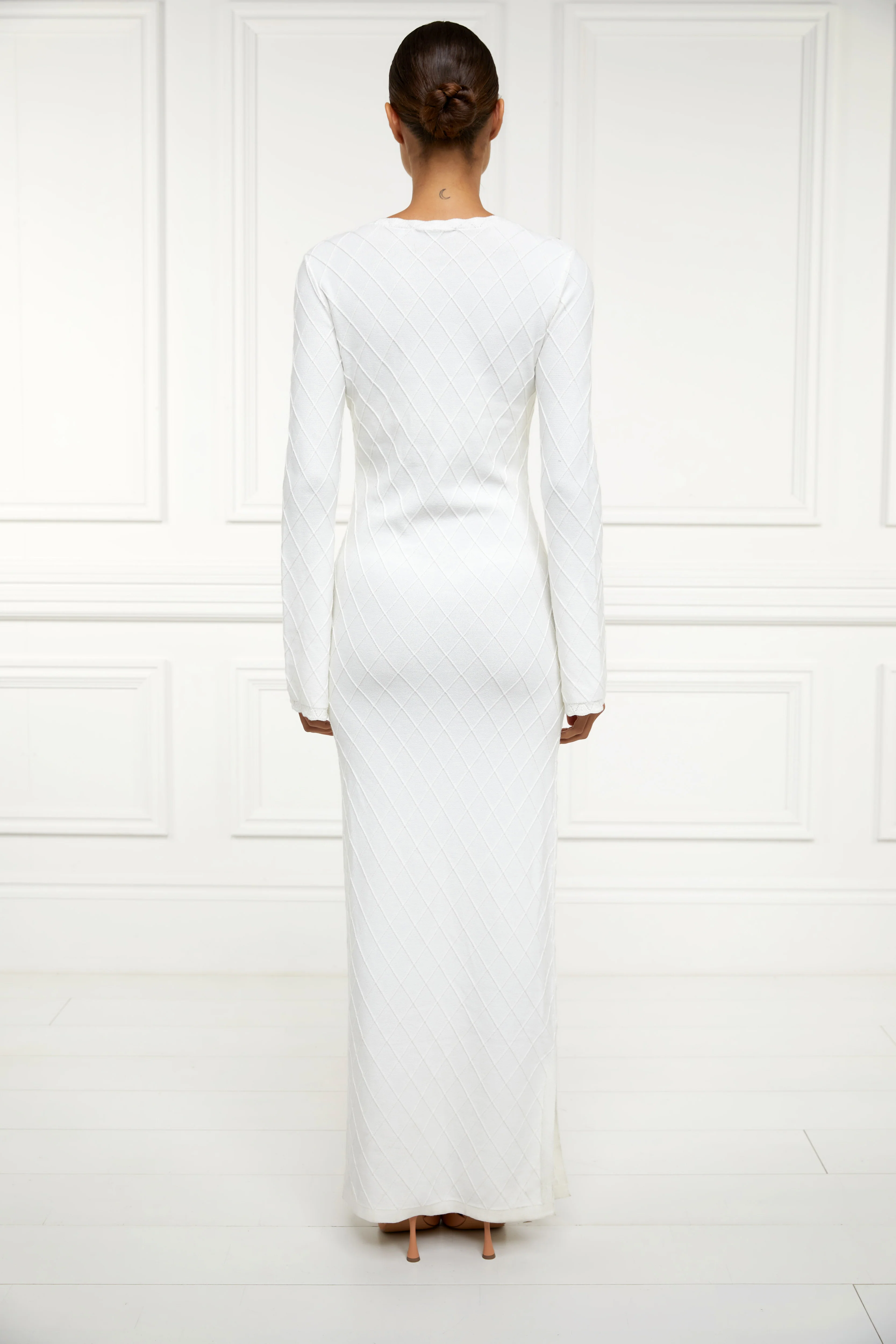 Olive Maxi Dress (White) - Image 2