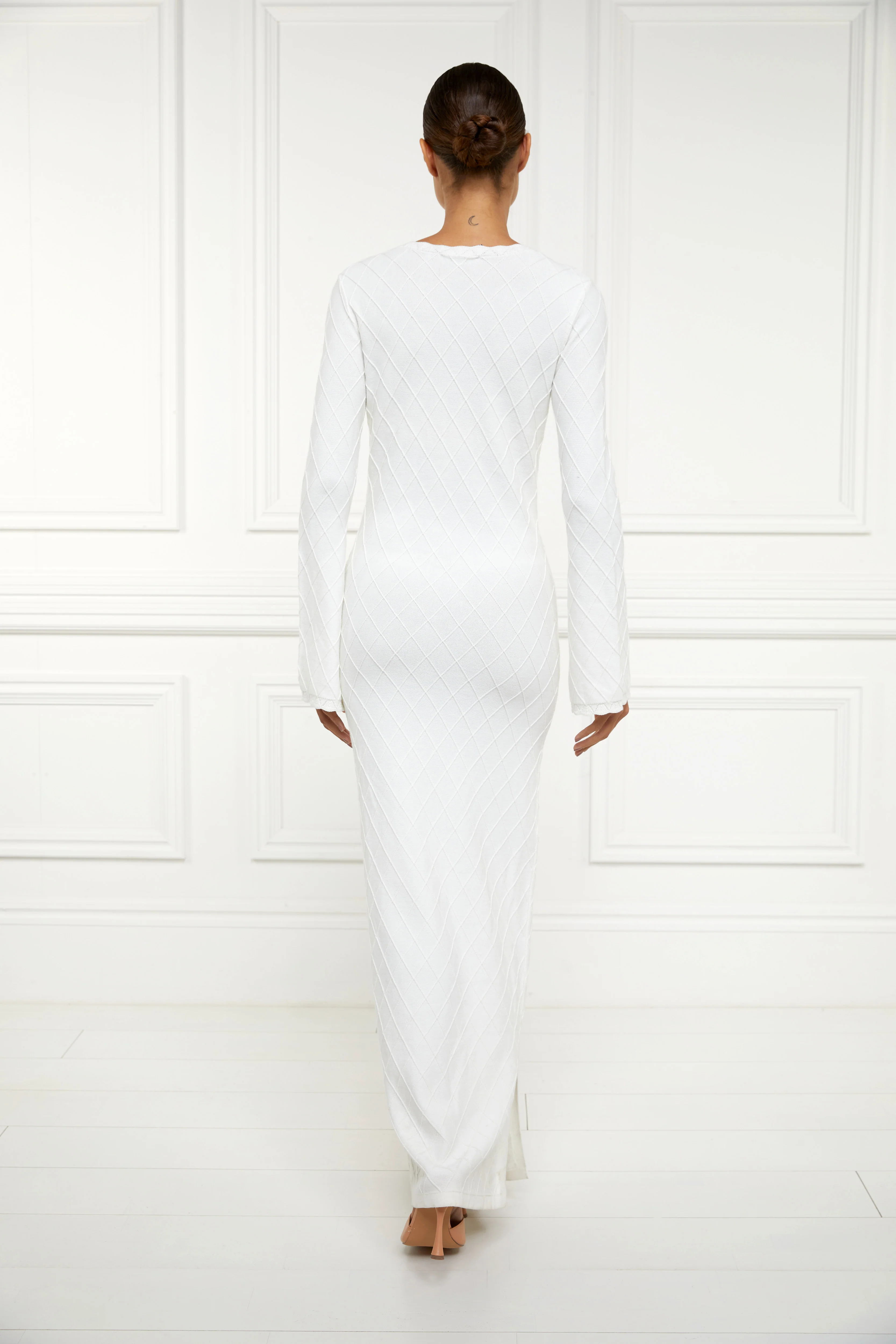 Olive Maxi Dress (White) - Image 6