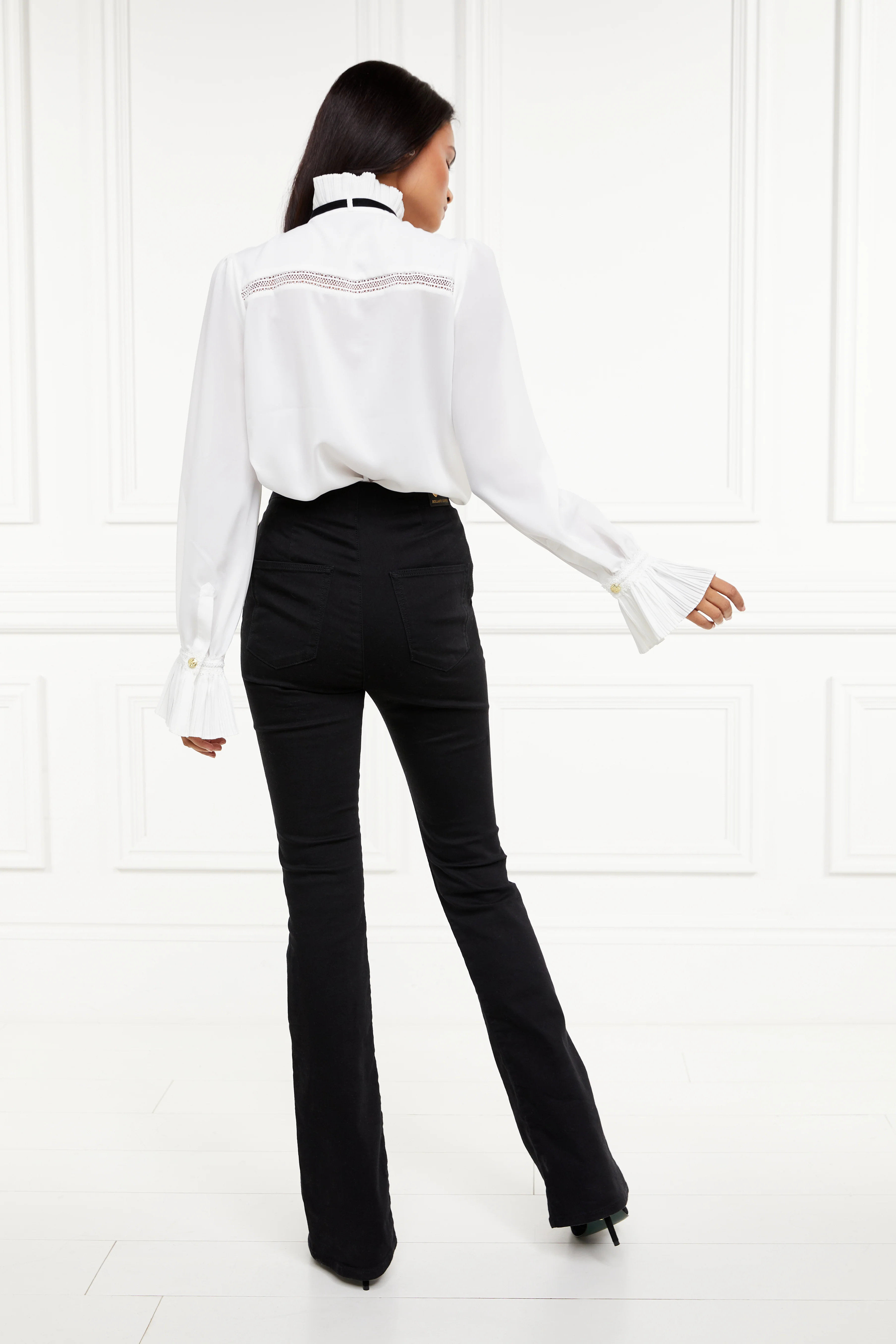 Olivia Tie Shirt (White) - Image 9