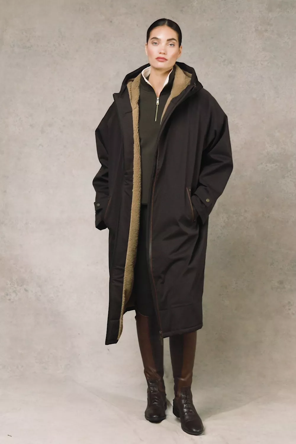 One-Size Waterproof Coat (Chocolate) - Image 5