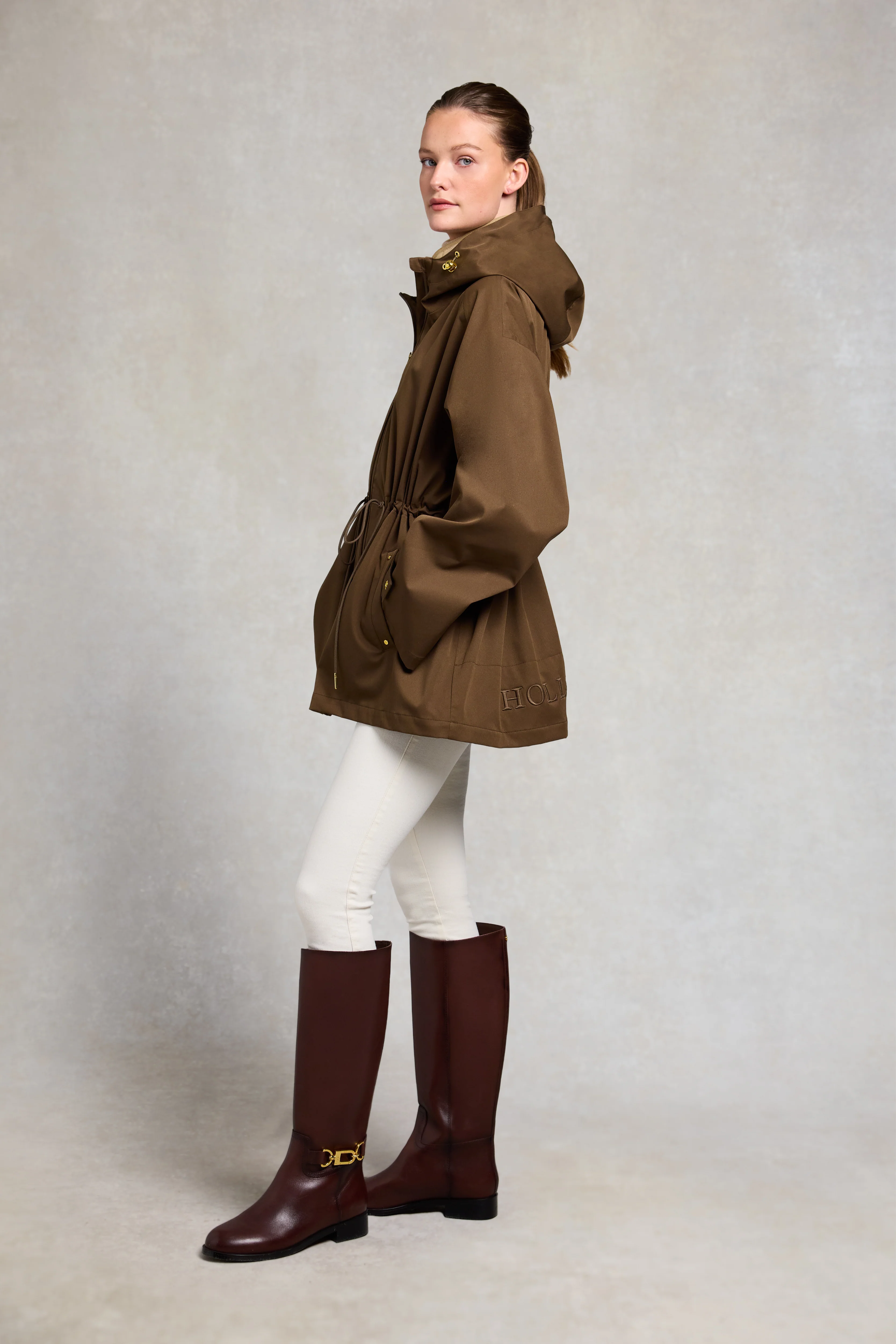 One-Size Lightweight Waterproof Parka (Chestnut) - Image 10