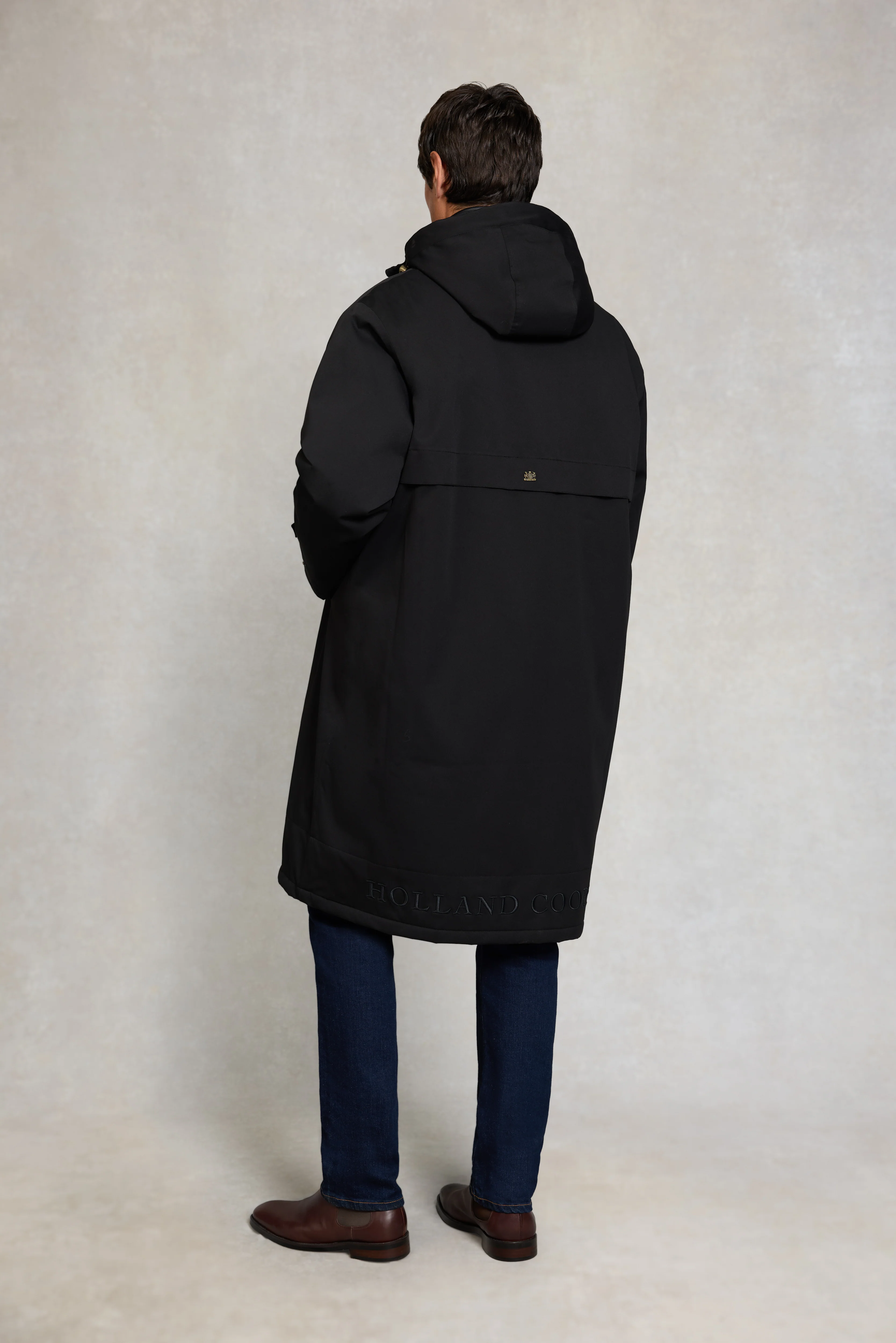 Men's One-Size Waterproof Coat (Black) - Image 5