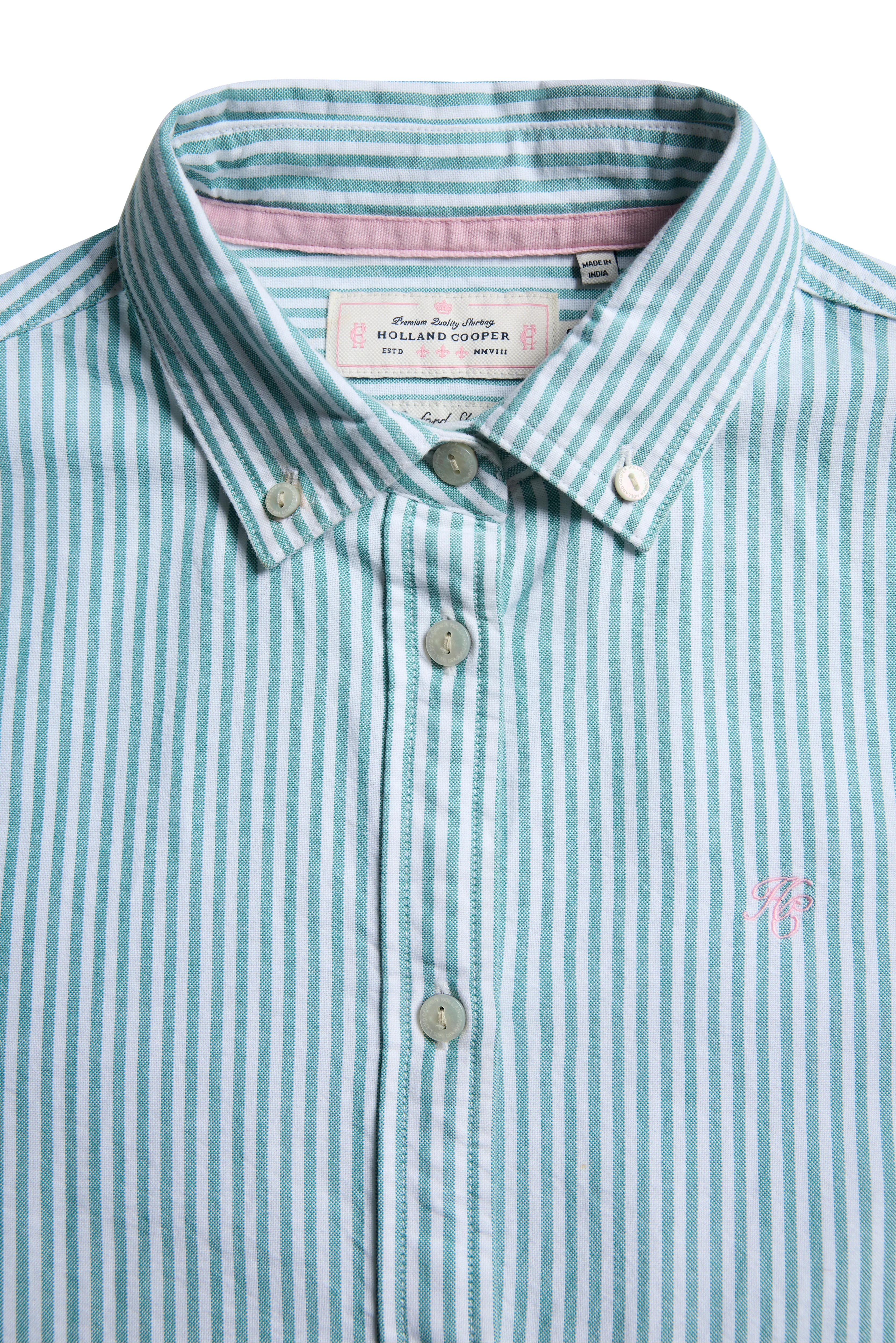Oxford Shirt (Light Teal Stripe) - Image 8