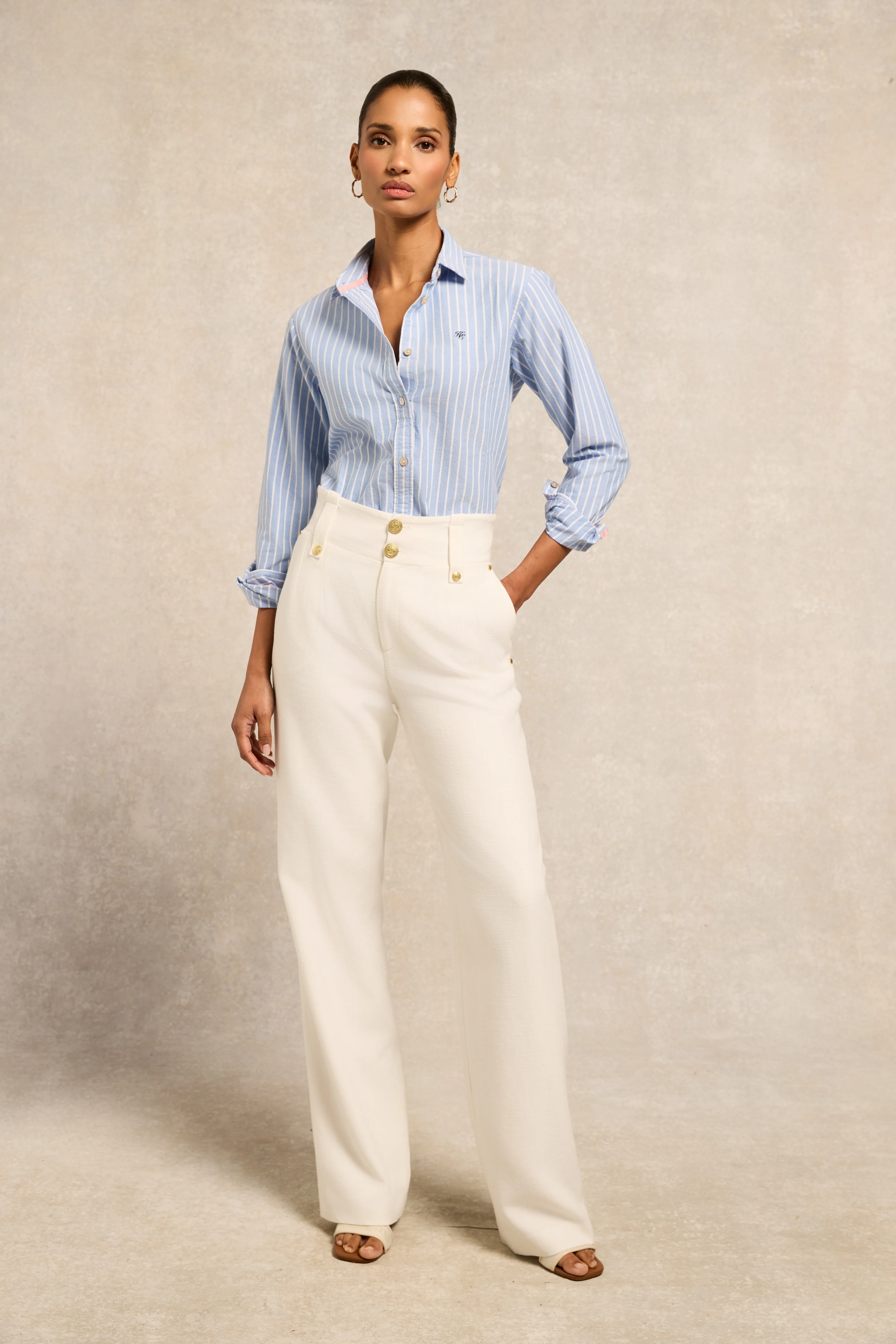 Oxford Shirt (Sky Blue Stripe) - Image 2