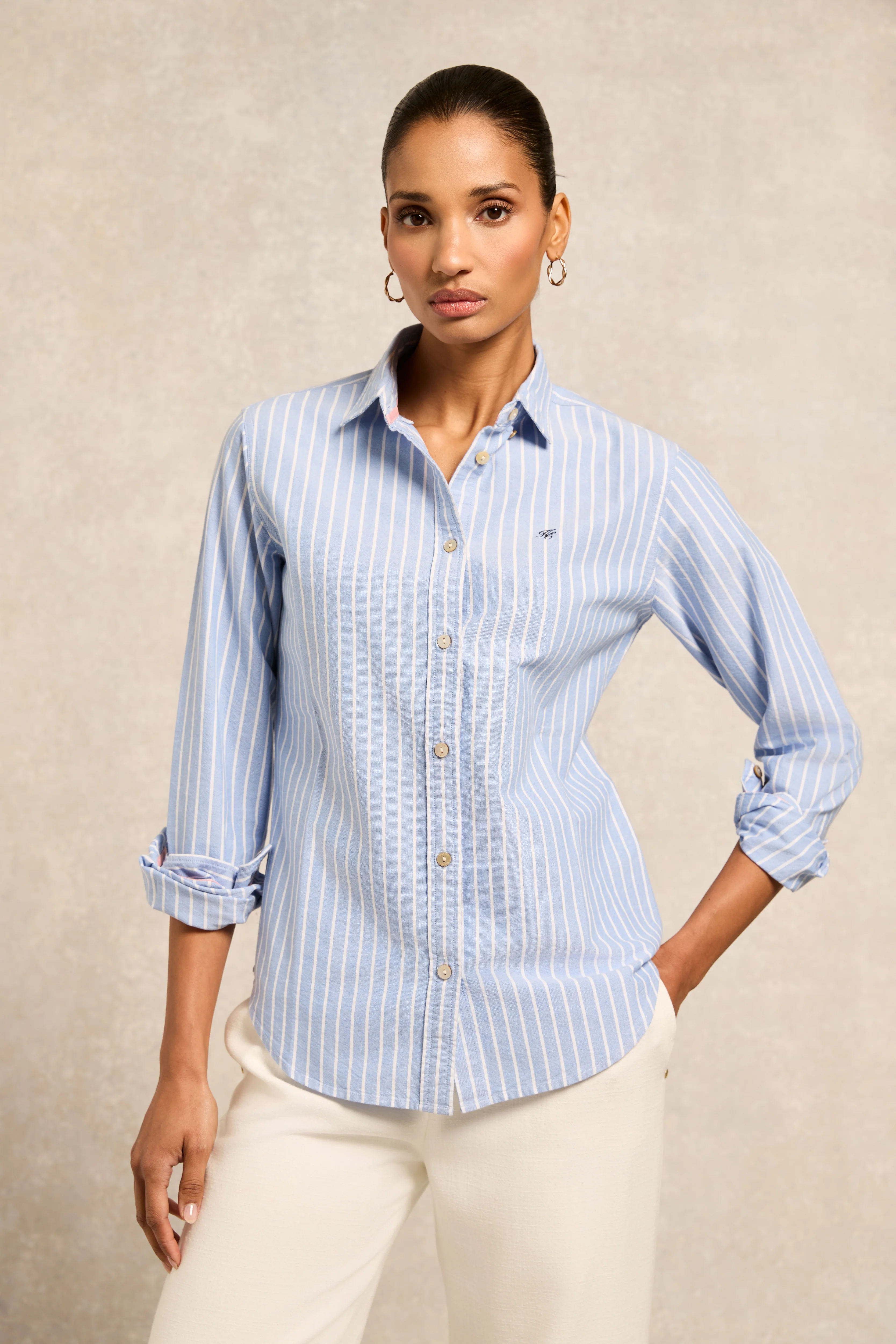 Oxford Shirt (Sky Blue Stripe) - Image 5
