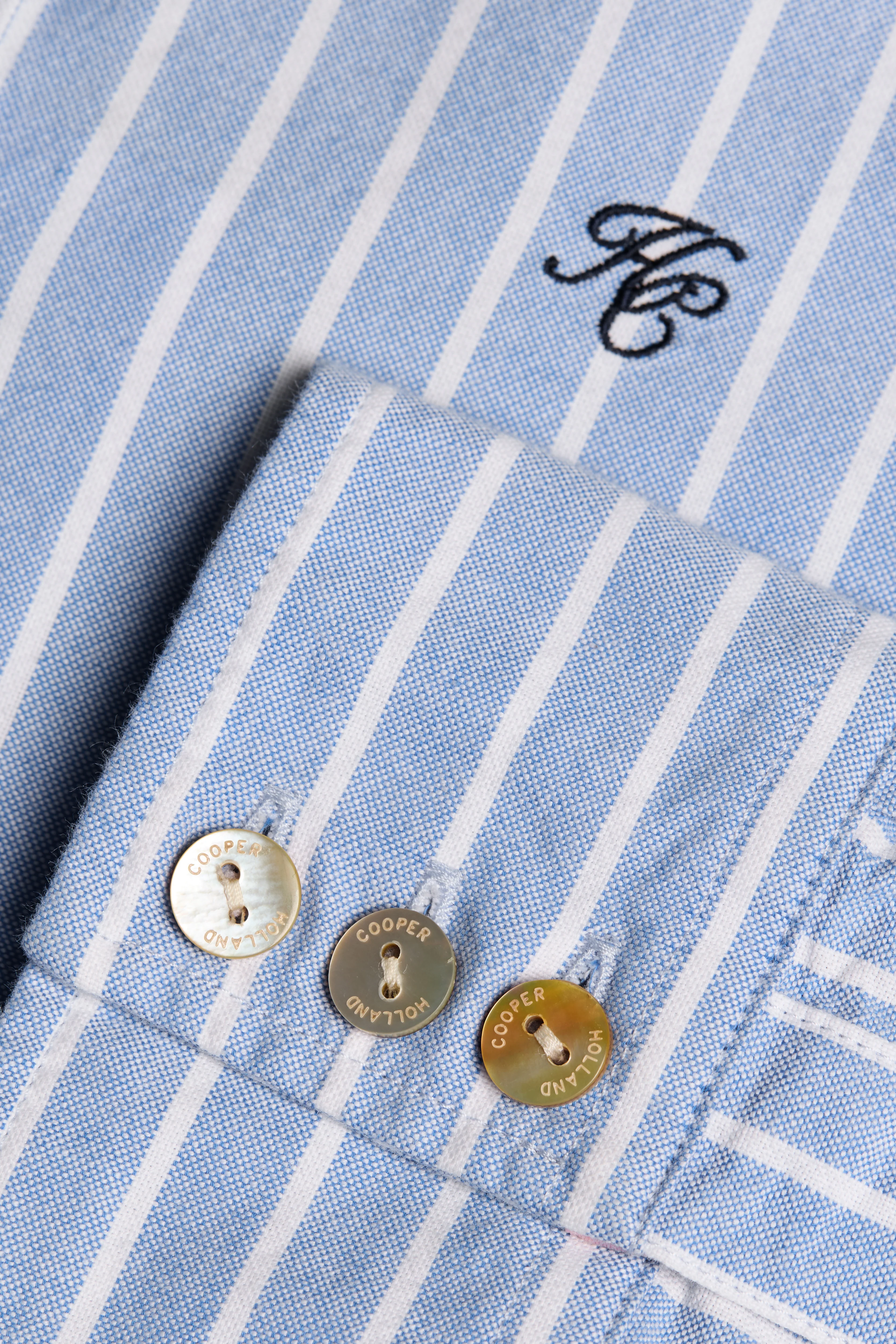 Oxford Shirt (Sky Blue Stripe) - Image 9