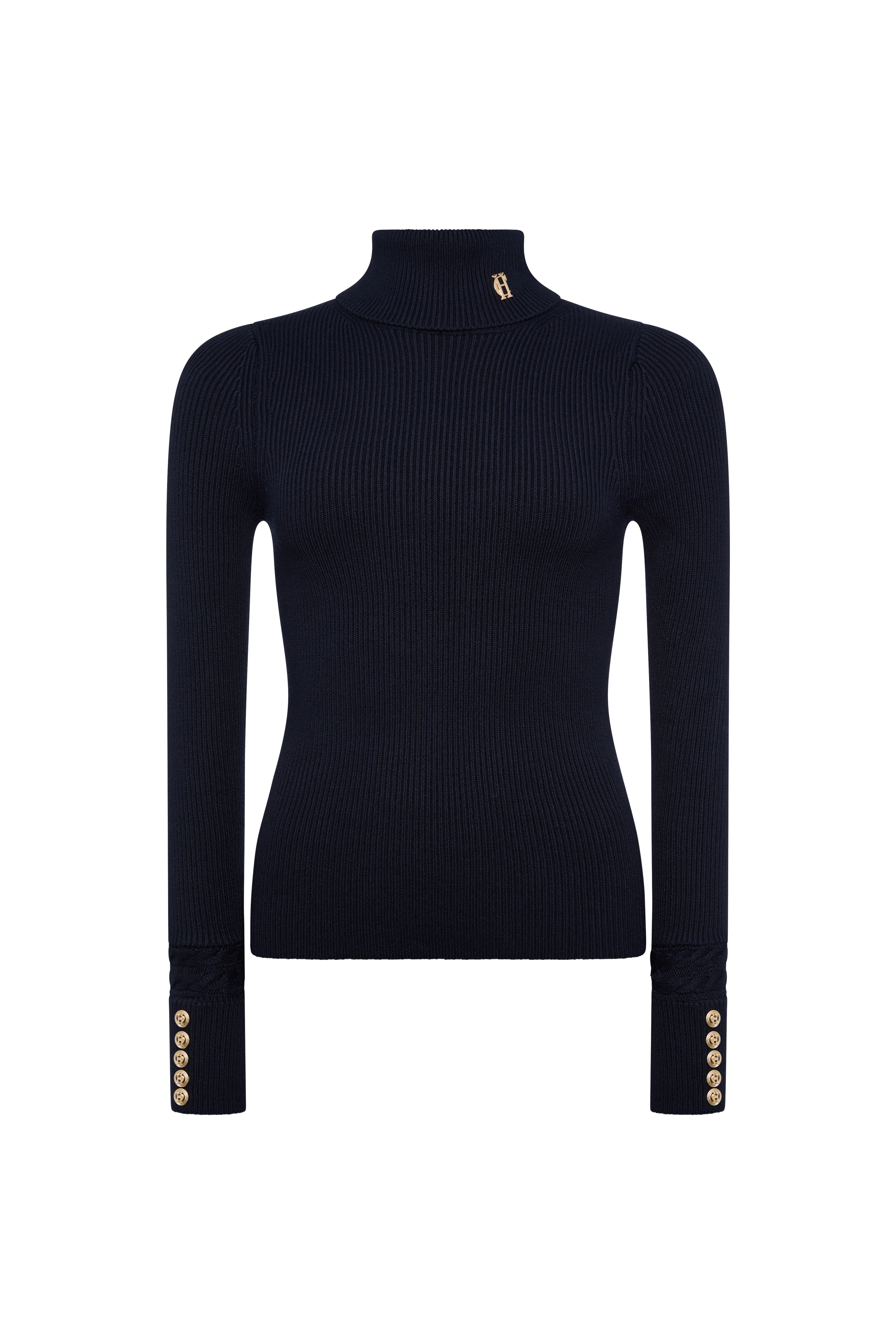 Painswick Roll Neck Knit (Ink Navy) - Image 4