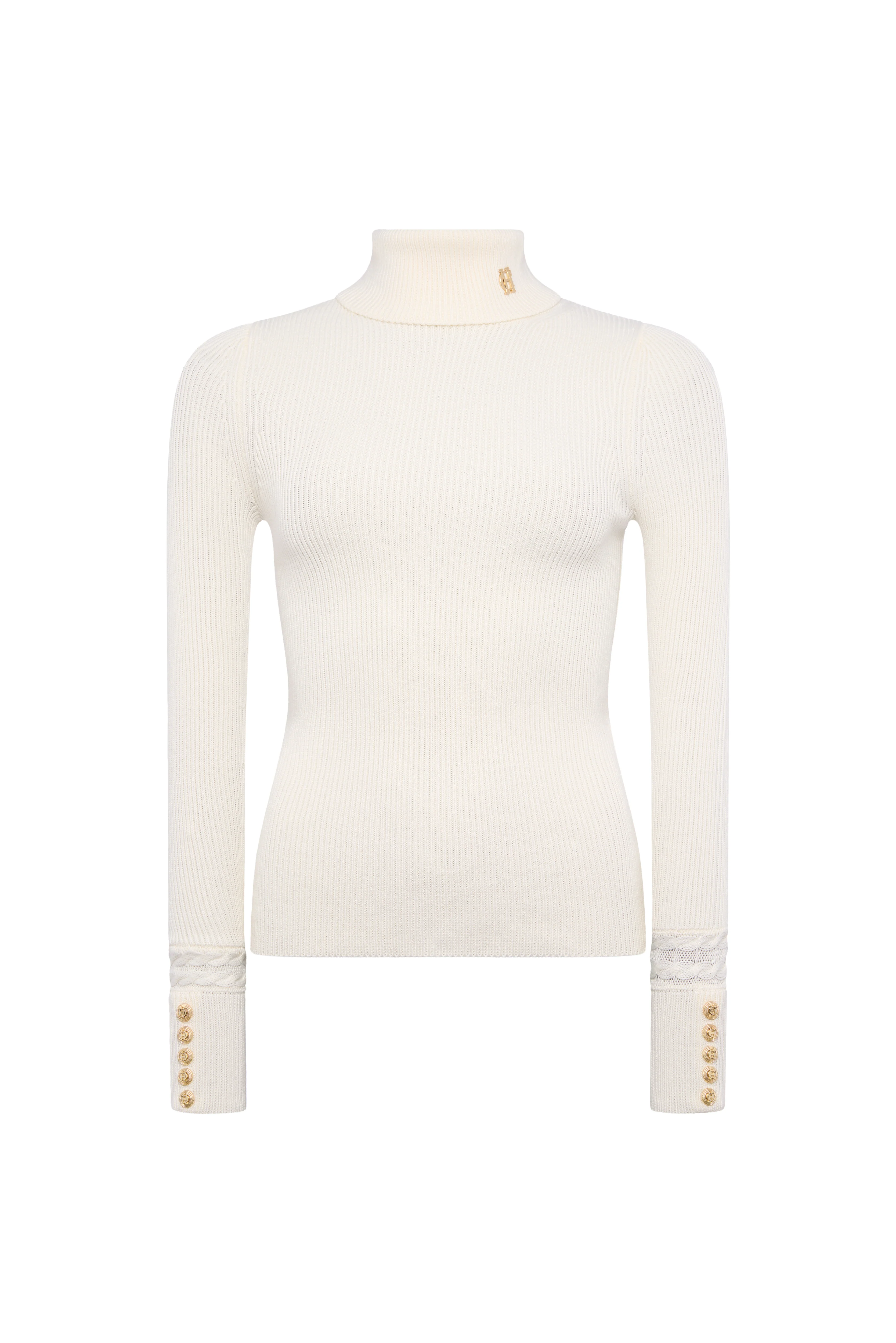 Painswick Roll Neck Knit (Natural) - Image 4