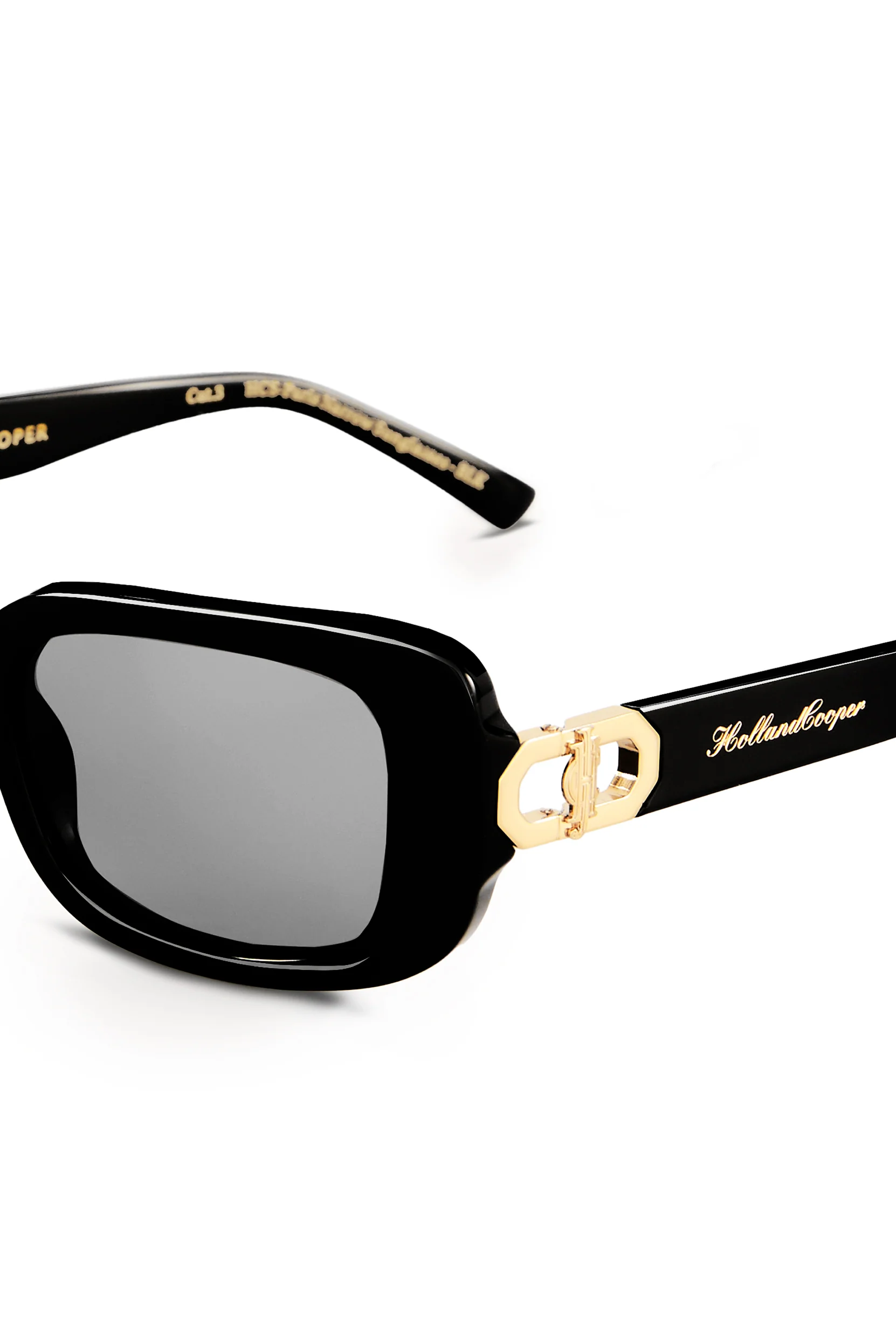 Paris Narrow Sunglasses (Black) - Image 4