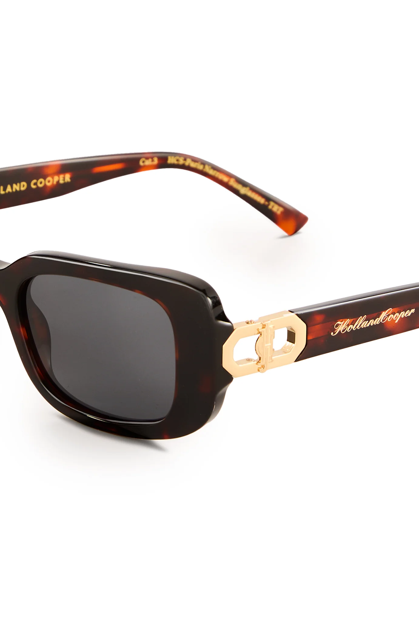 Paris Narrow Sunglasses (Tortoiseshell) - Image 4