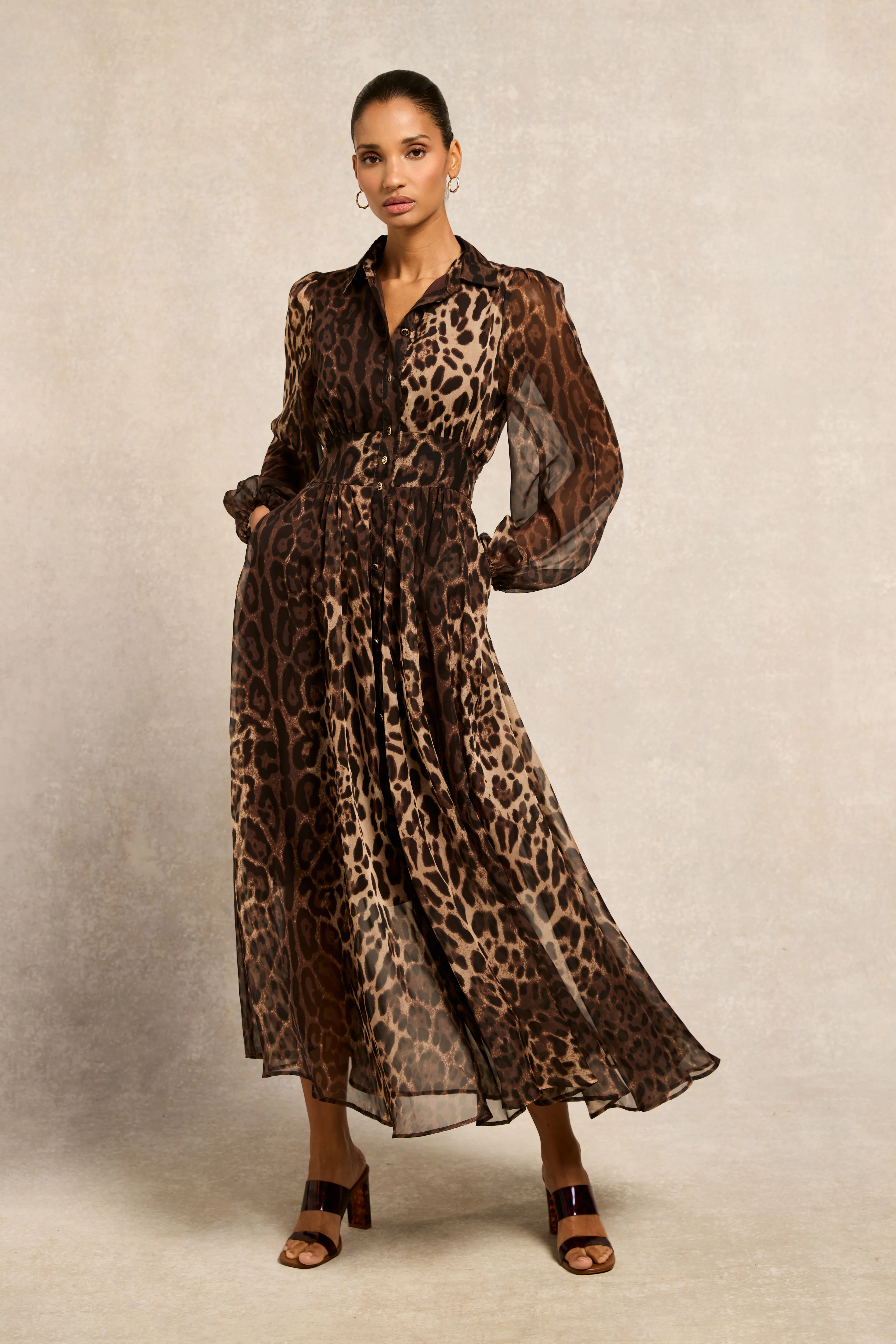 Paros Shirt Dress (Leopard Print) - Image 2