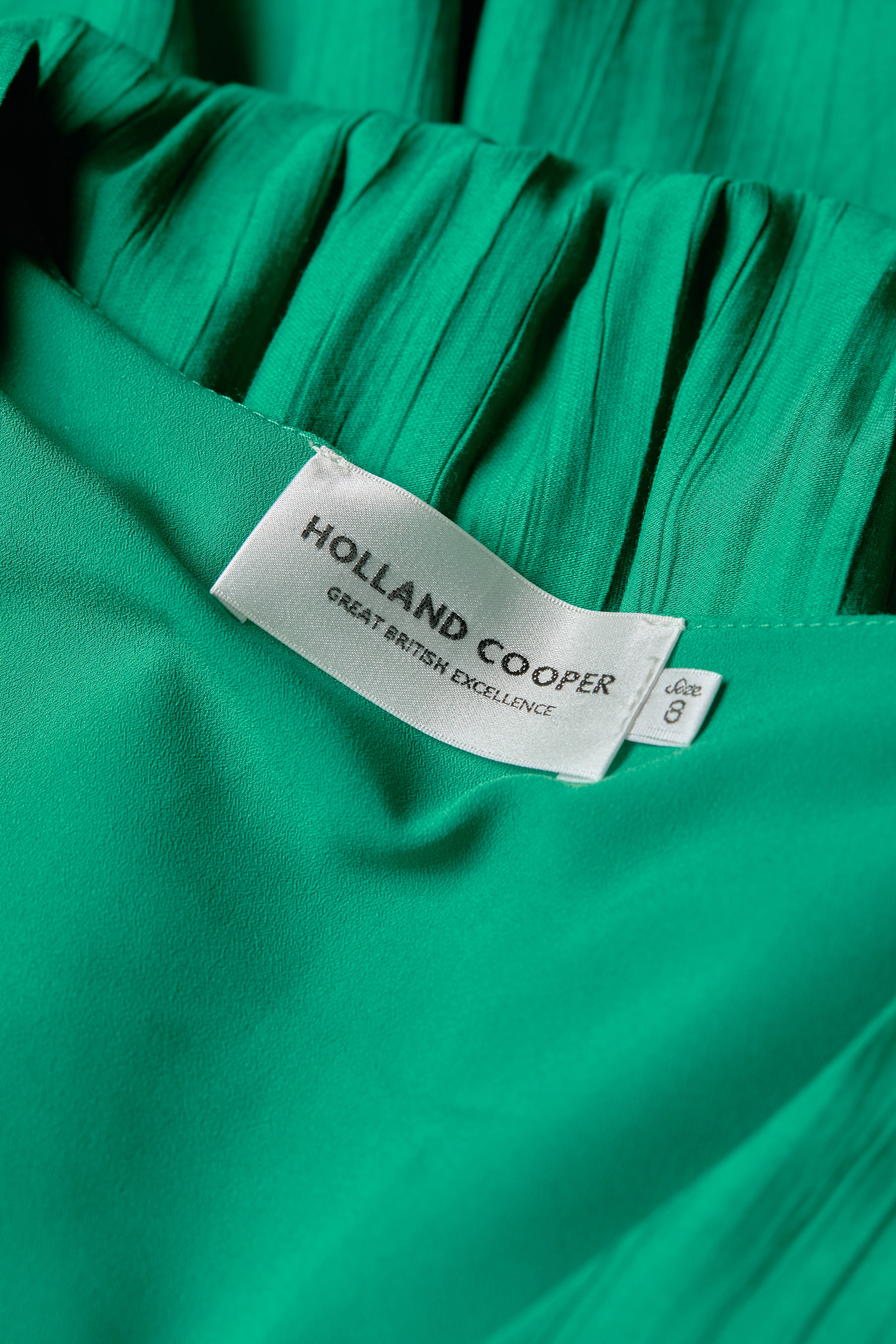 Phoebe V-Neck Mini Dress (Jewel Green) - Image 8