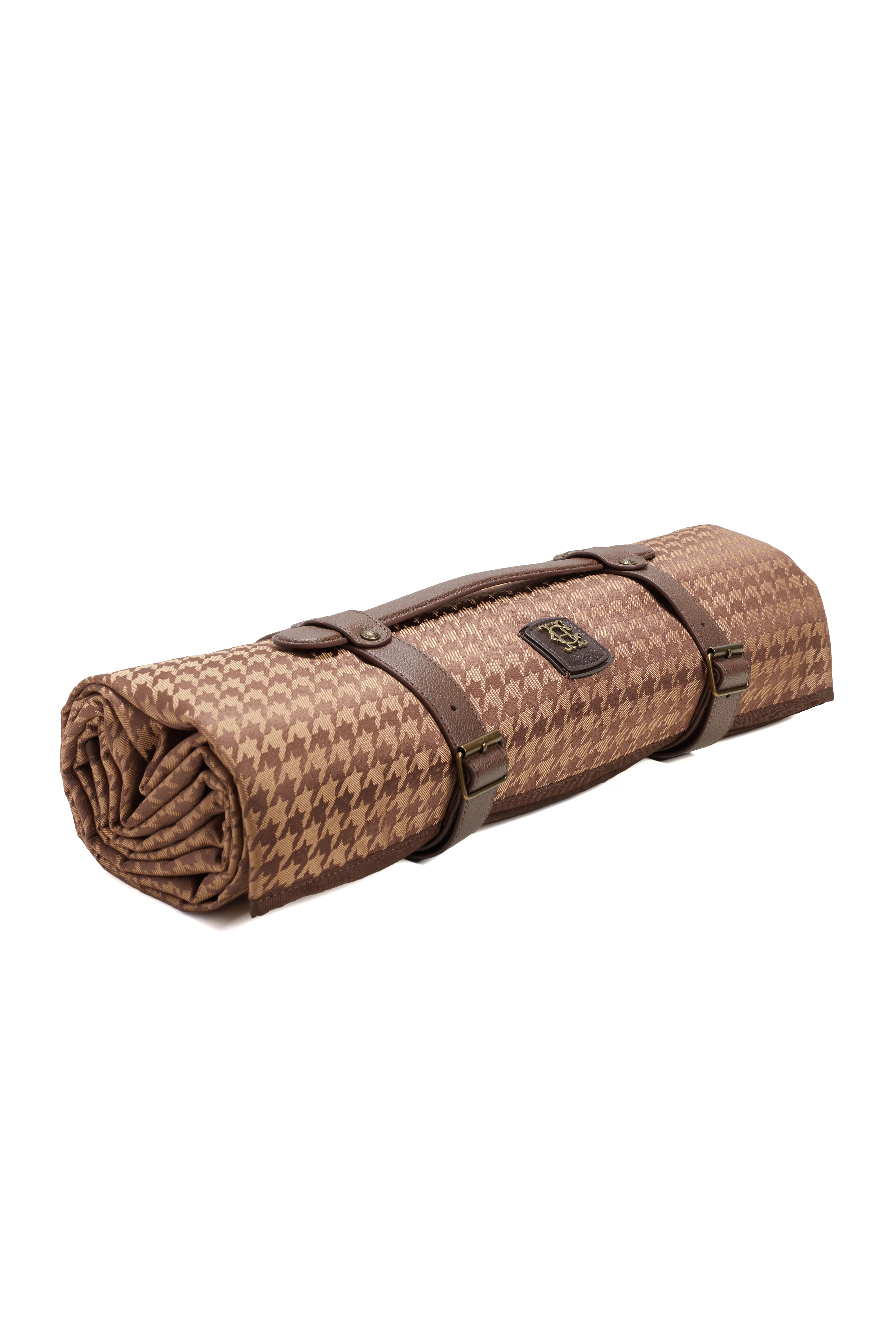 Picnic Blanket (Toffee Houndstooth) - Image 6