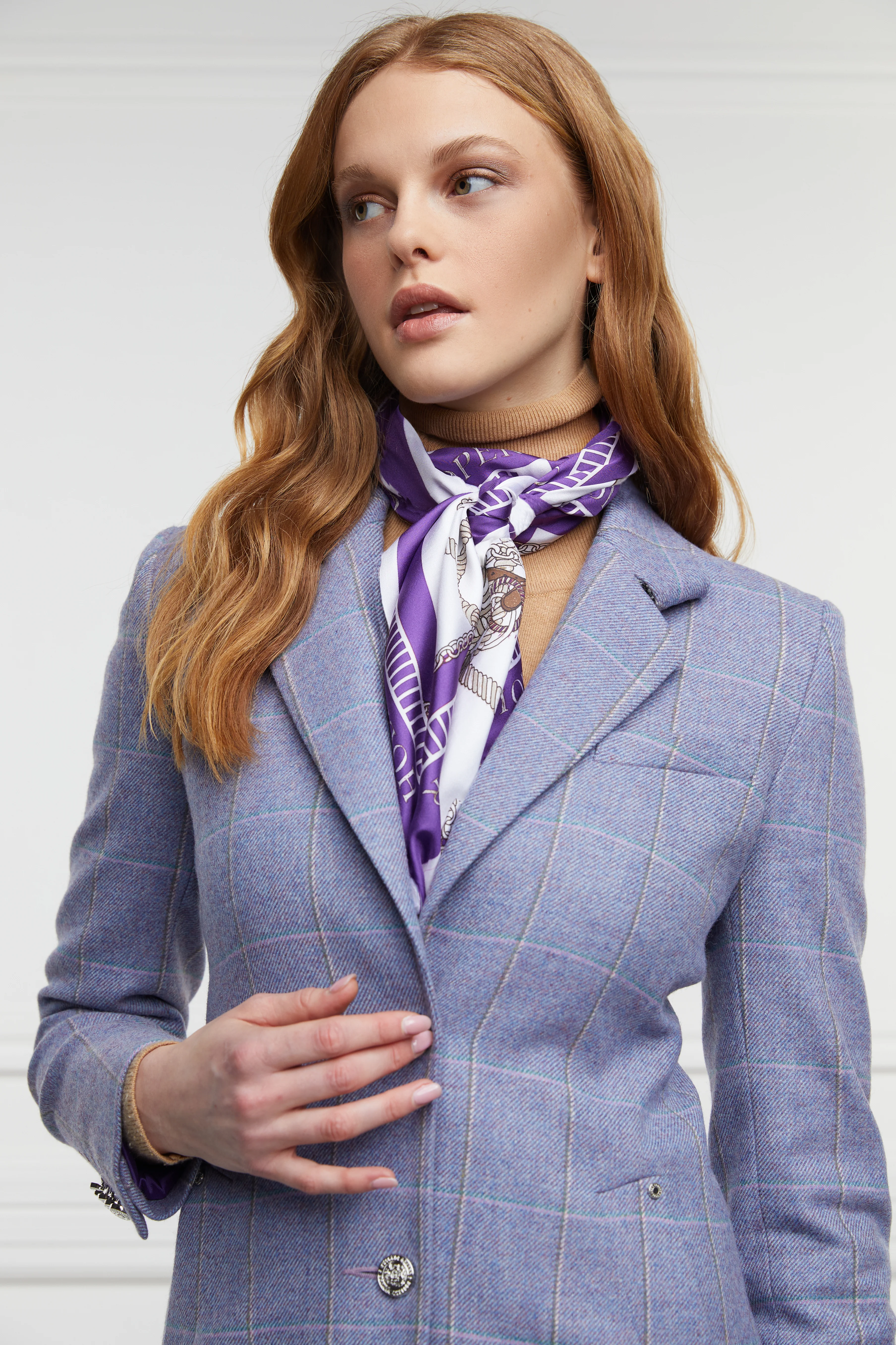 Platinum Jubilee Silk Scarf (Jubilee Purple) - Image 7