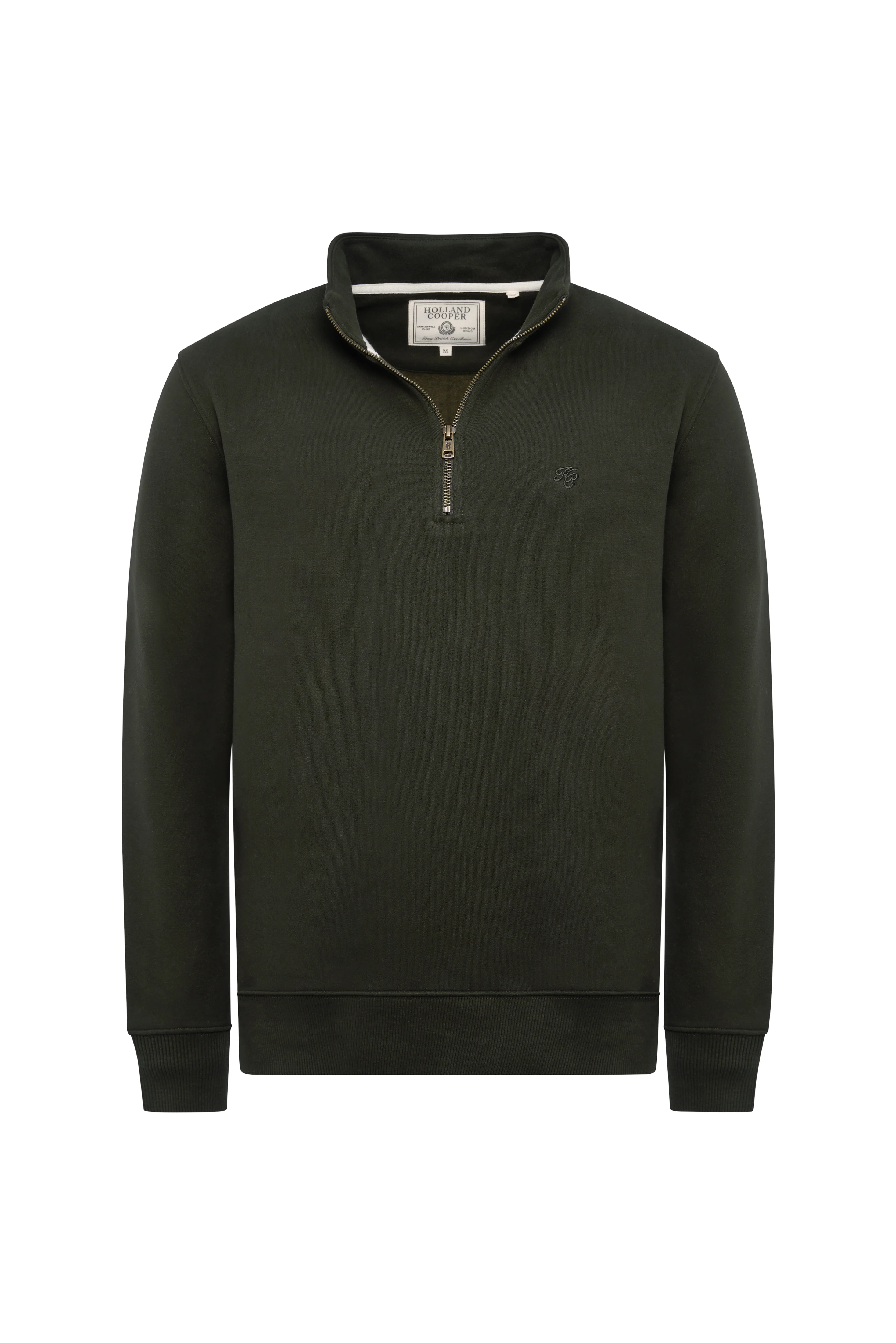 Men's Quarter Zip Sweat (Racing Green) - Image 4