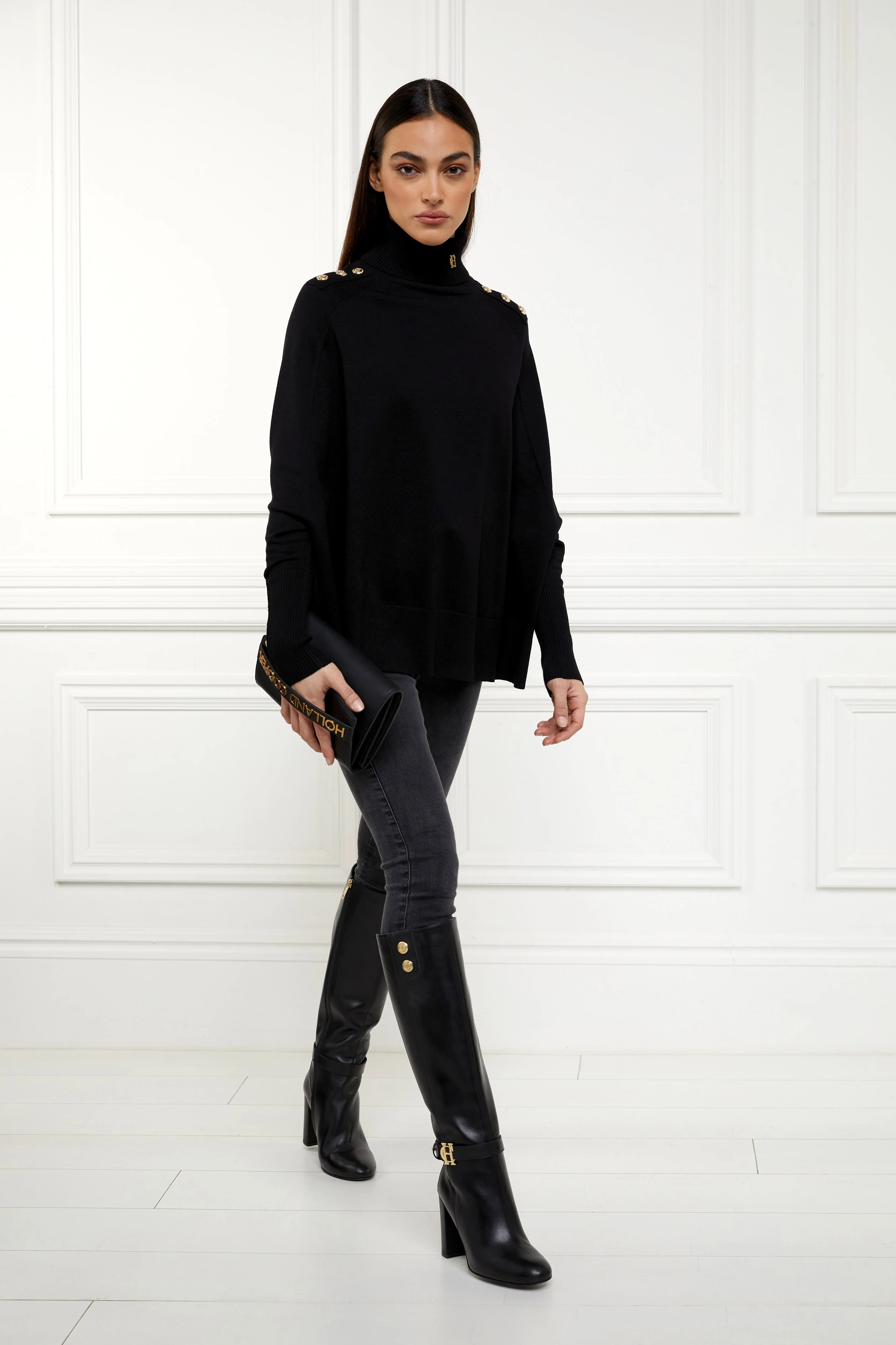 Queensbury Cape Knit (Black) - Image 2