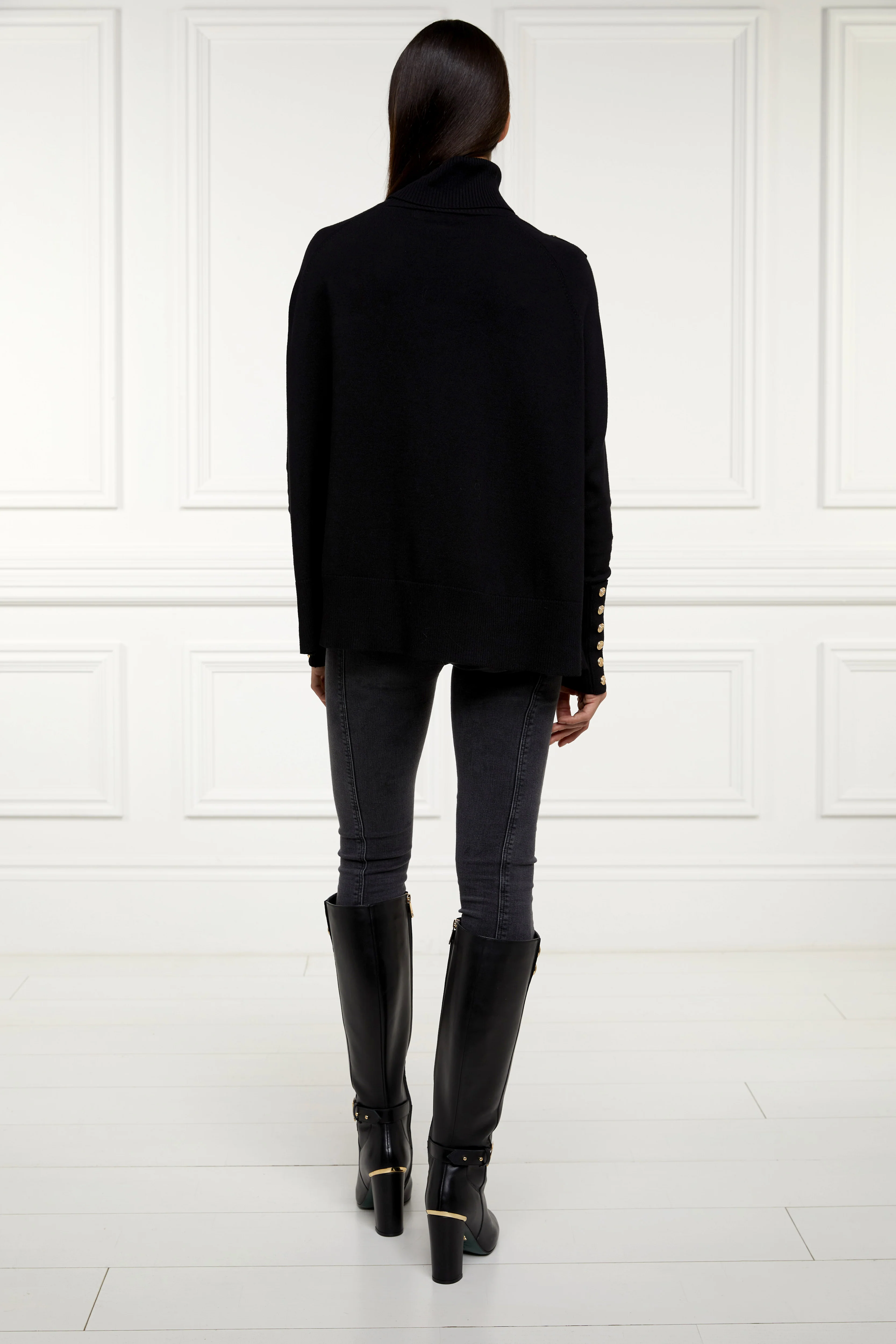 Queensbury Cape Knit (Black) - Image 6