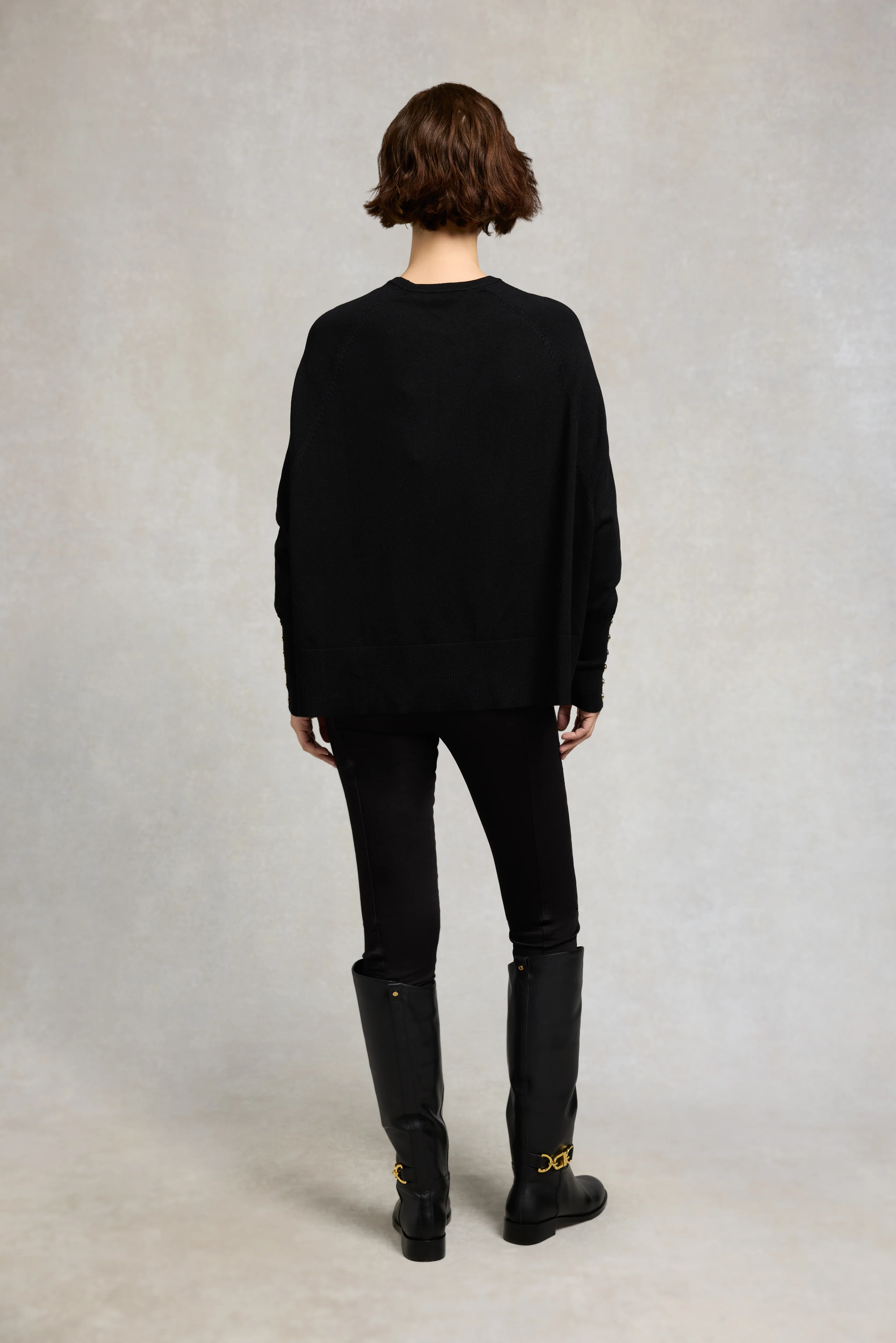 Queensbury Crew Neck Knit (Black) - Image 5