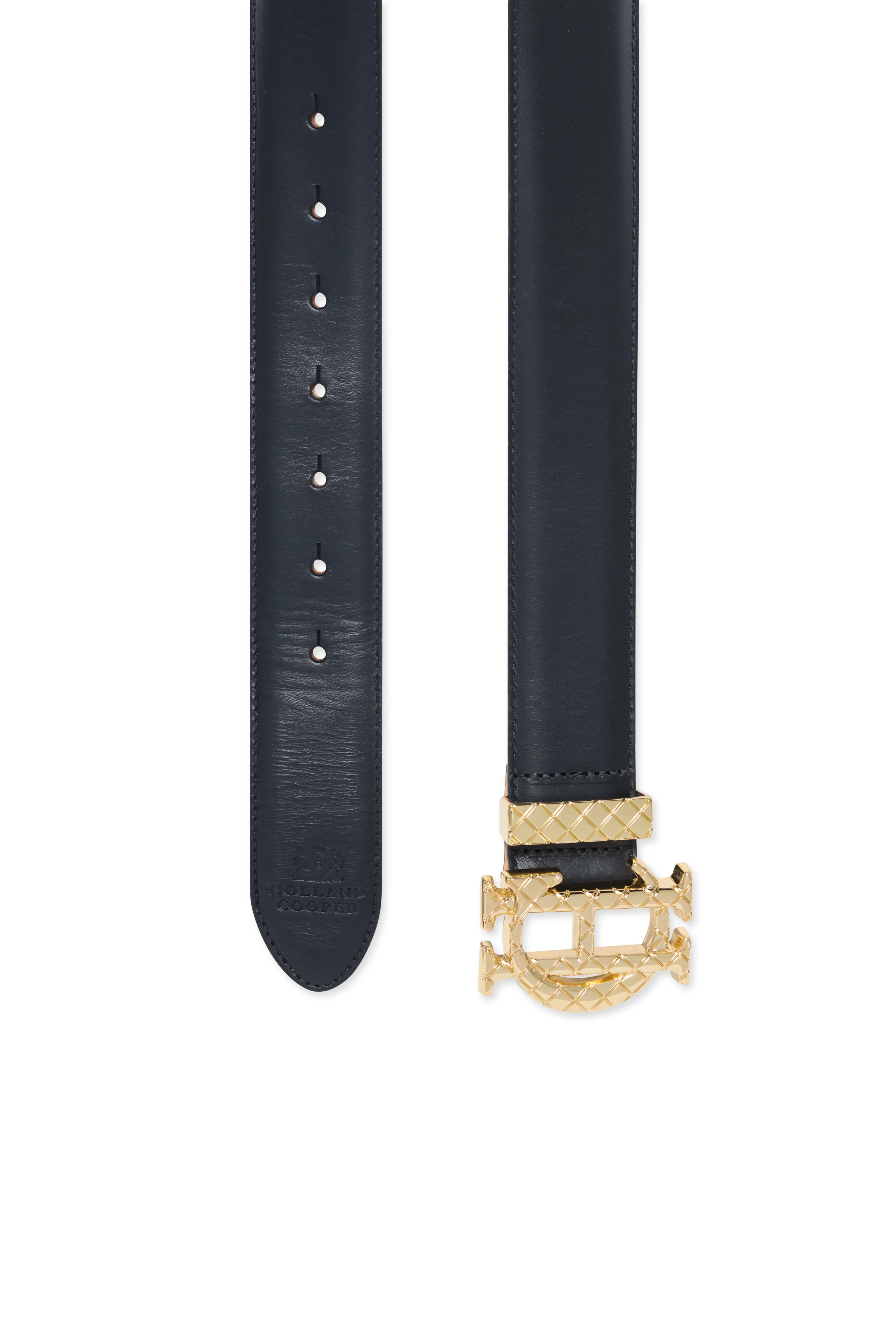 Quilted Classic Belt (Black Leather) - Image 5