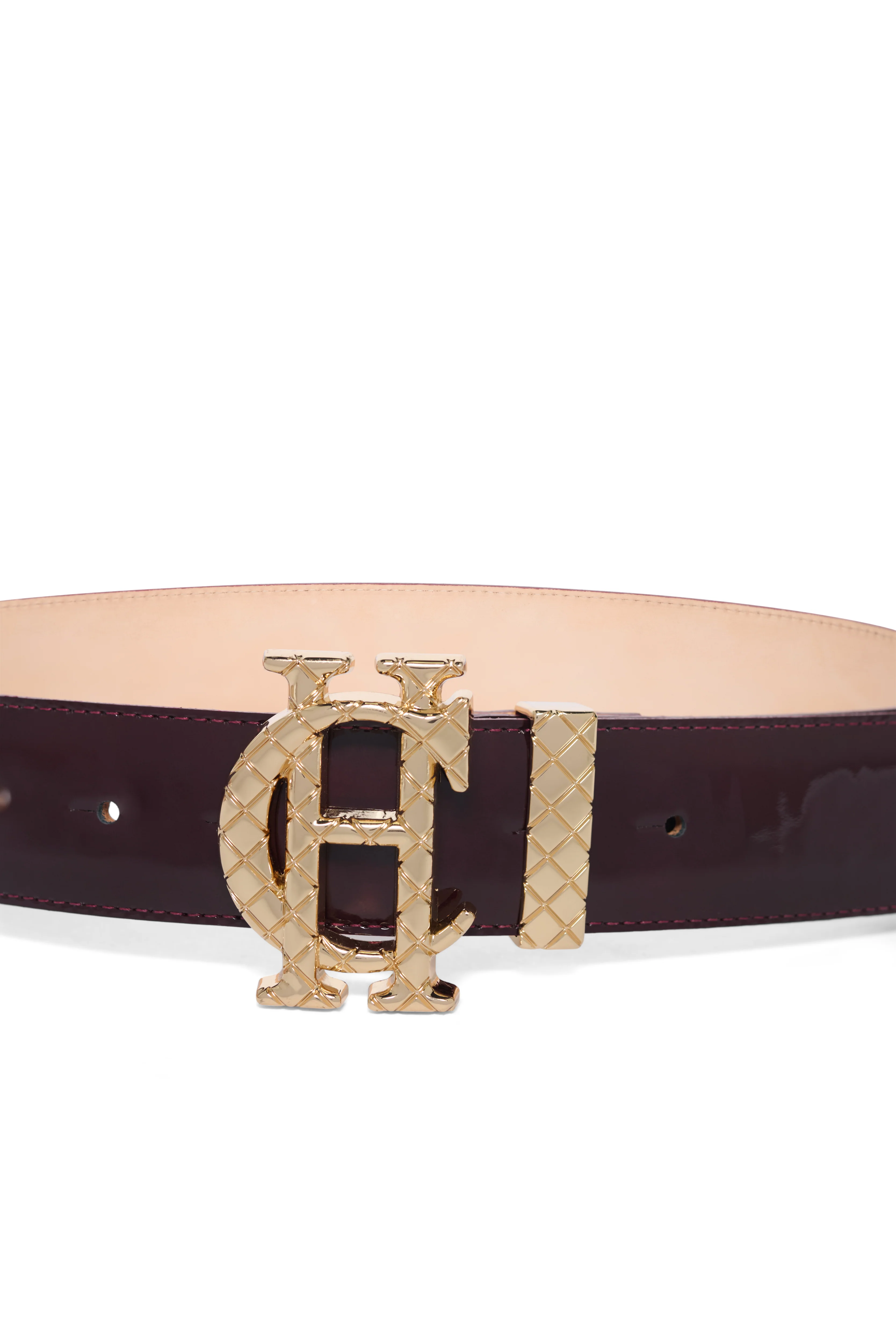 Quilted Classic Belt (Oxblood Patent) - Image 4