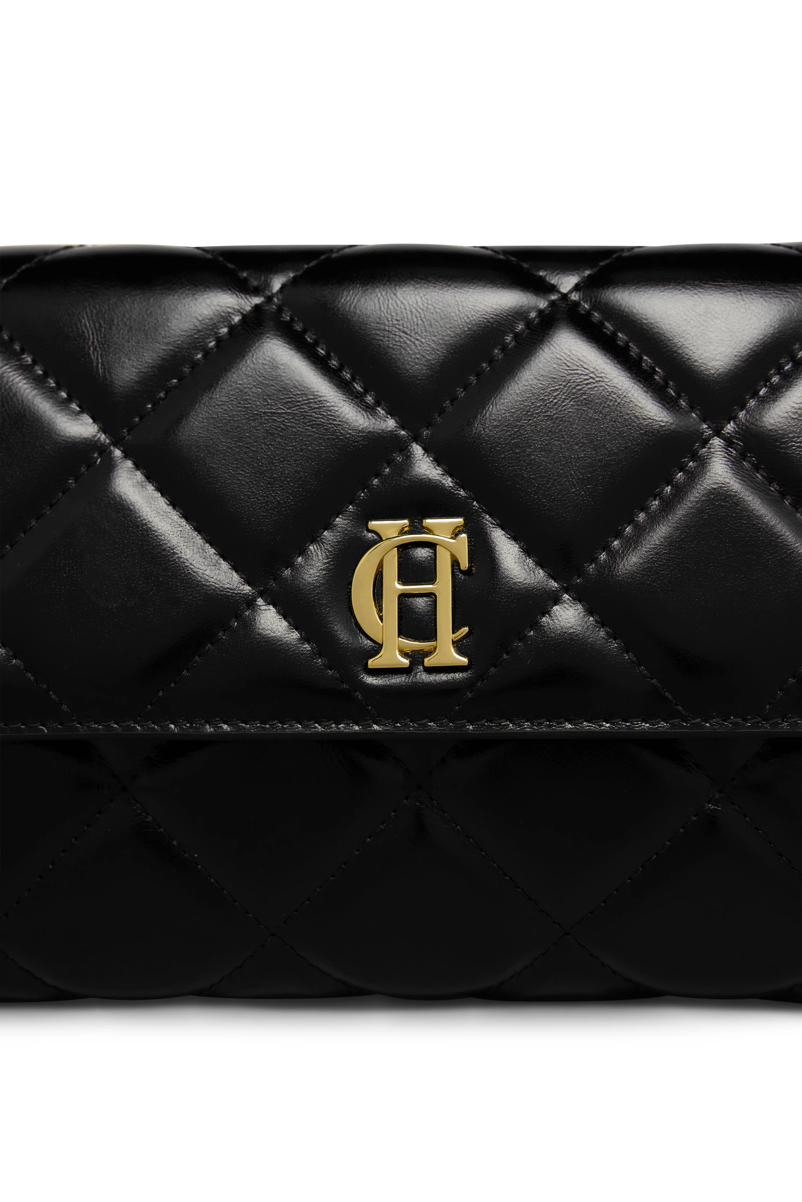 Quilted Crossbody Bag (Black) - Image 5
