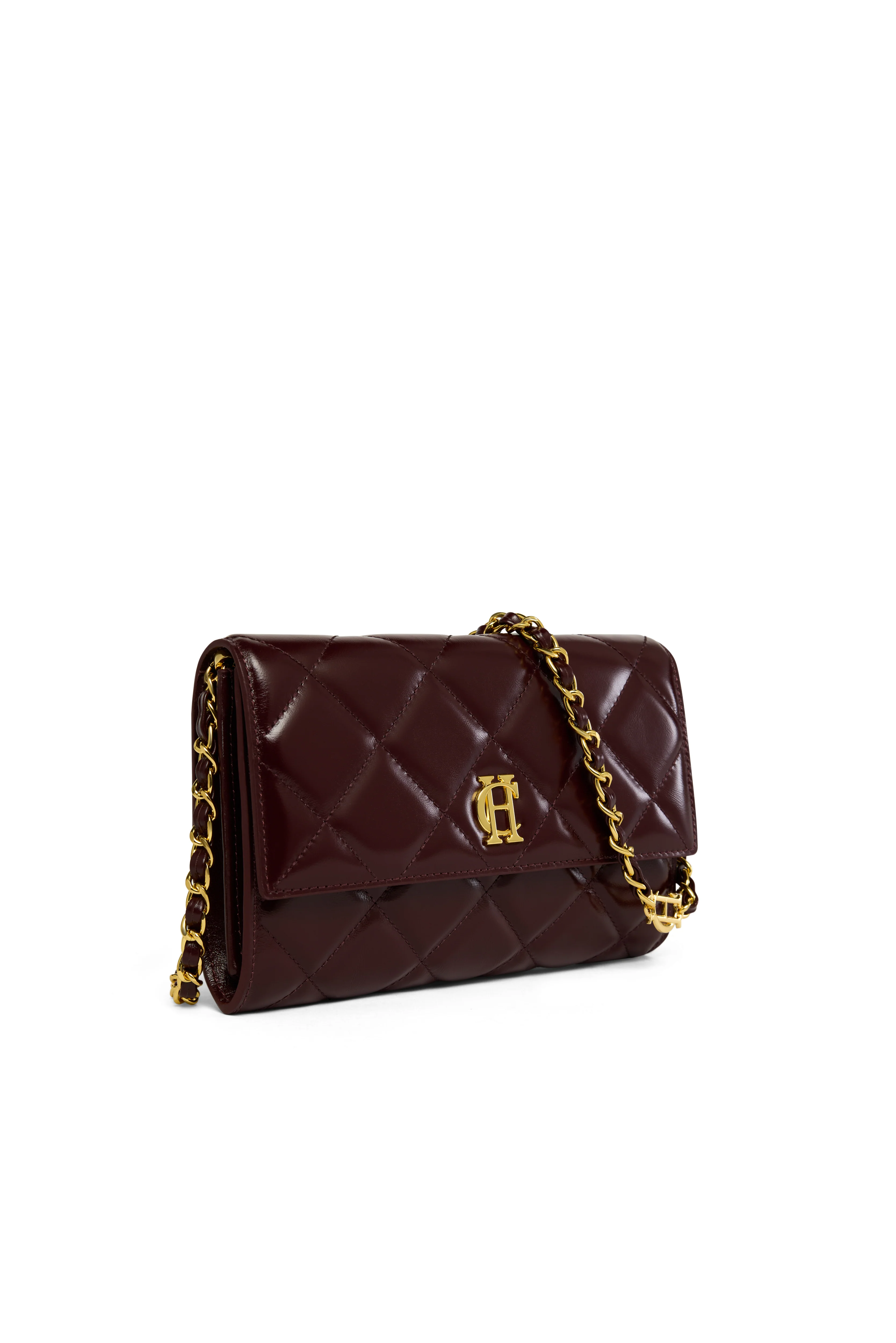 Quilted Crossbody Bag (Oxblood) - Image 4