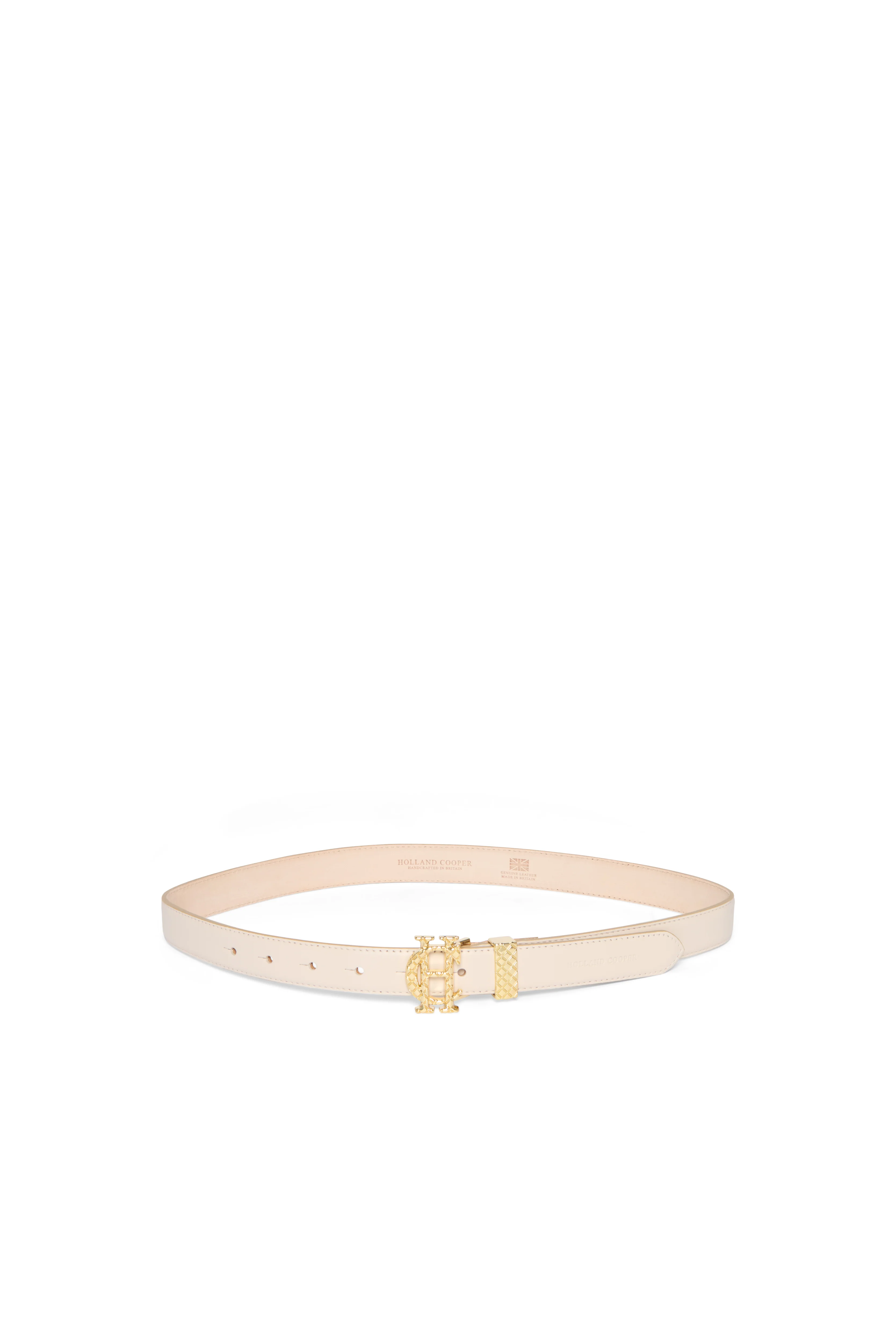 Quilted Slim Belt (Putty Leather) - Image 2