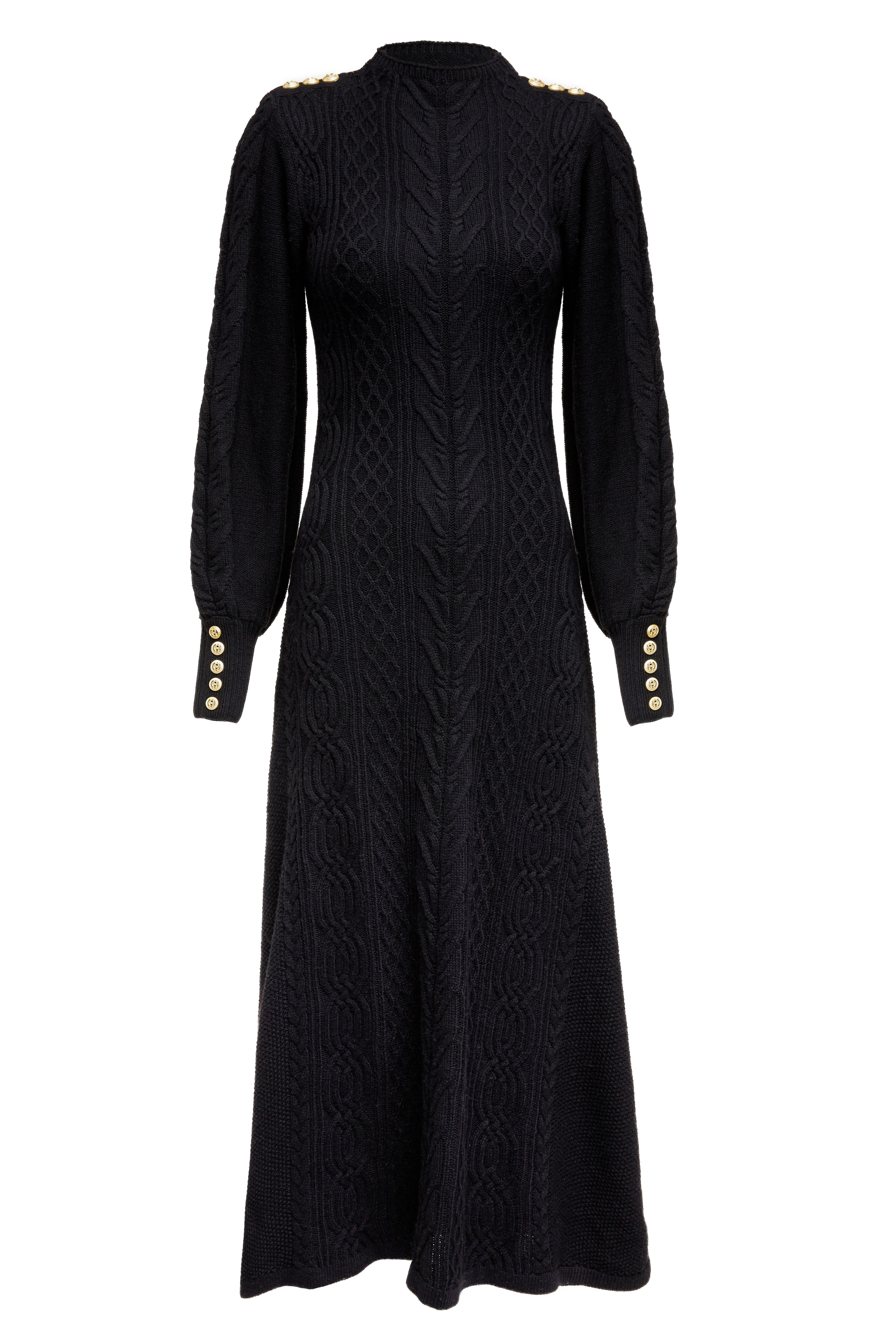 Rachel Maxi Dress (Black) - Image 4