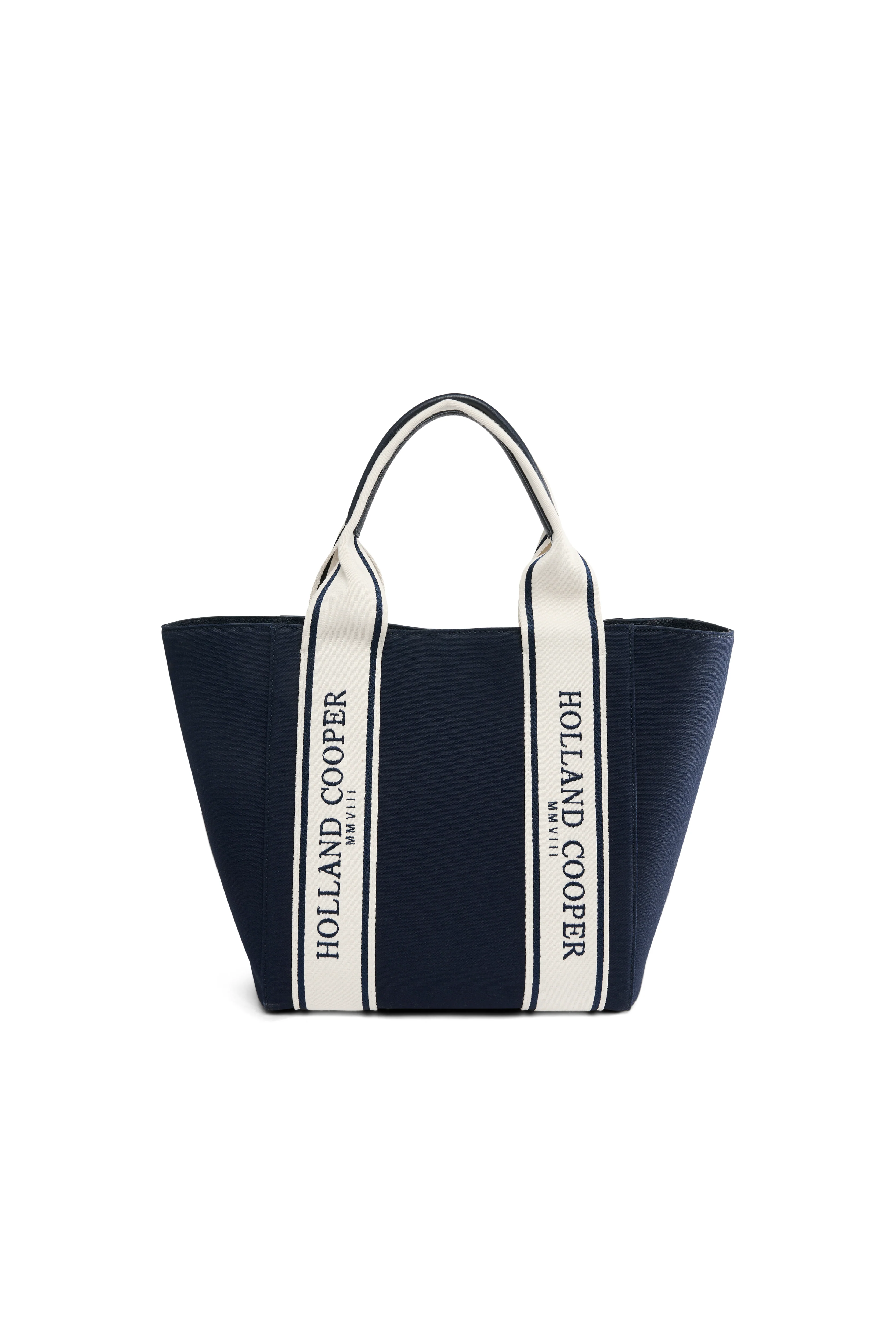 Racquets Tote (Washed Navy Ecru) - Image 6