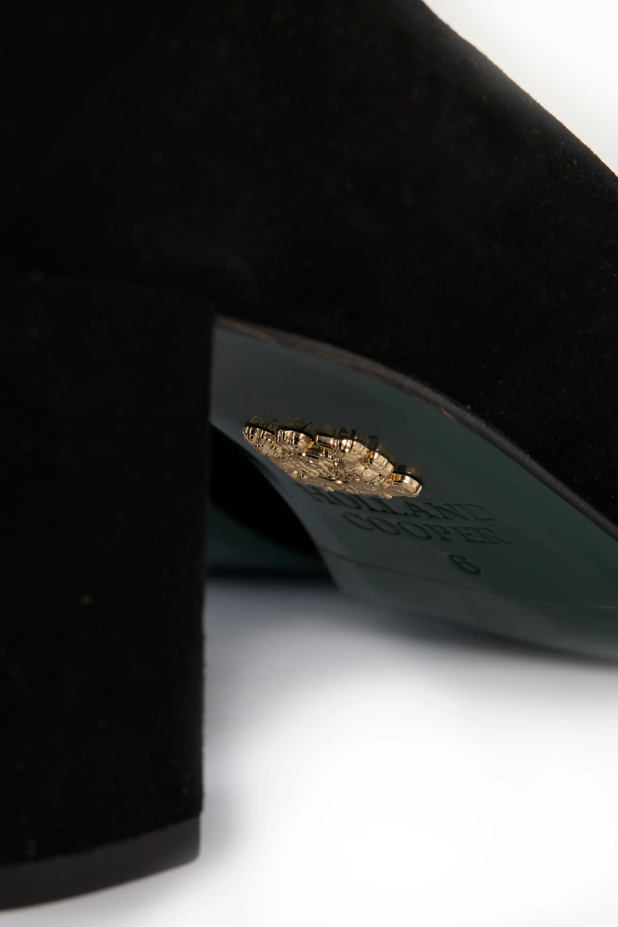 Regency Court Shoe (Black Suede) - Image 7