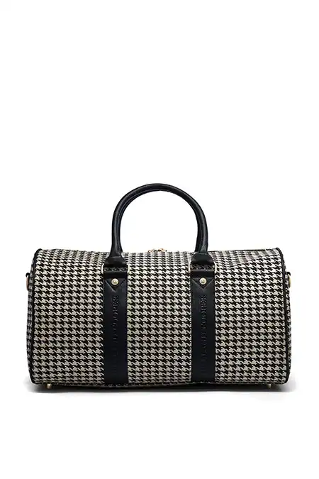 Regency Holdall (Ecru Houndstooth) - Image 6
