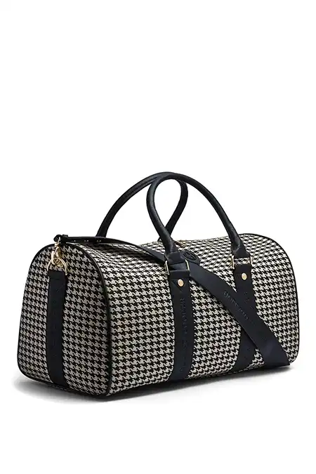 Regency Holdall (Ecru Houndstooth) - Image 7