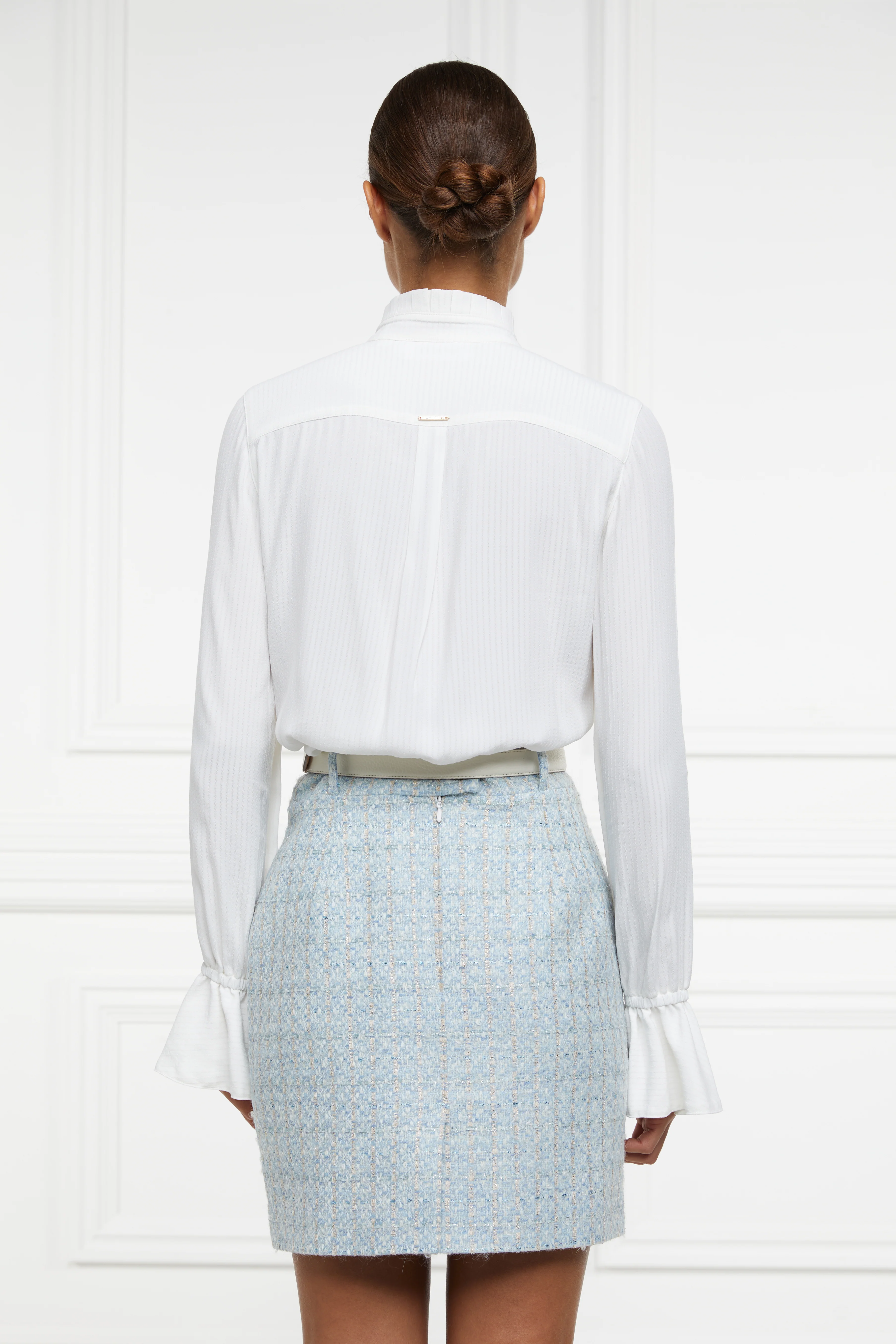 Regency Skirt (Sky Blue Boucle) - Image 6