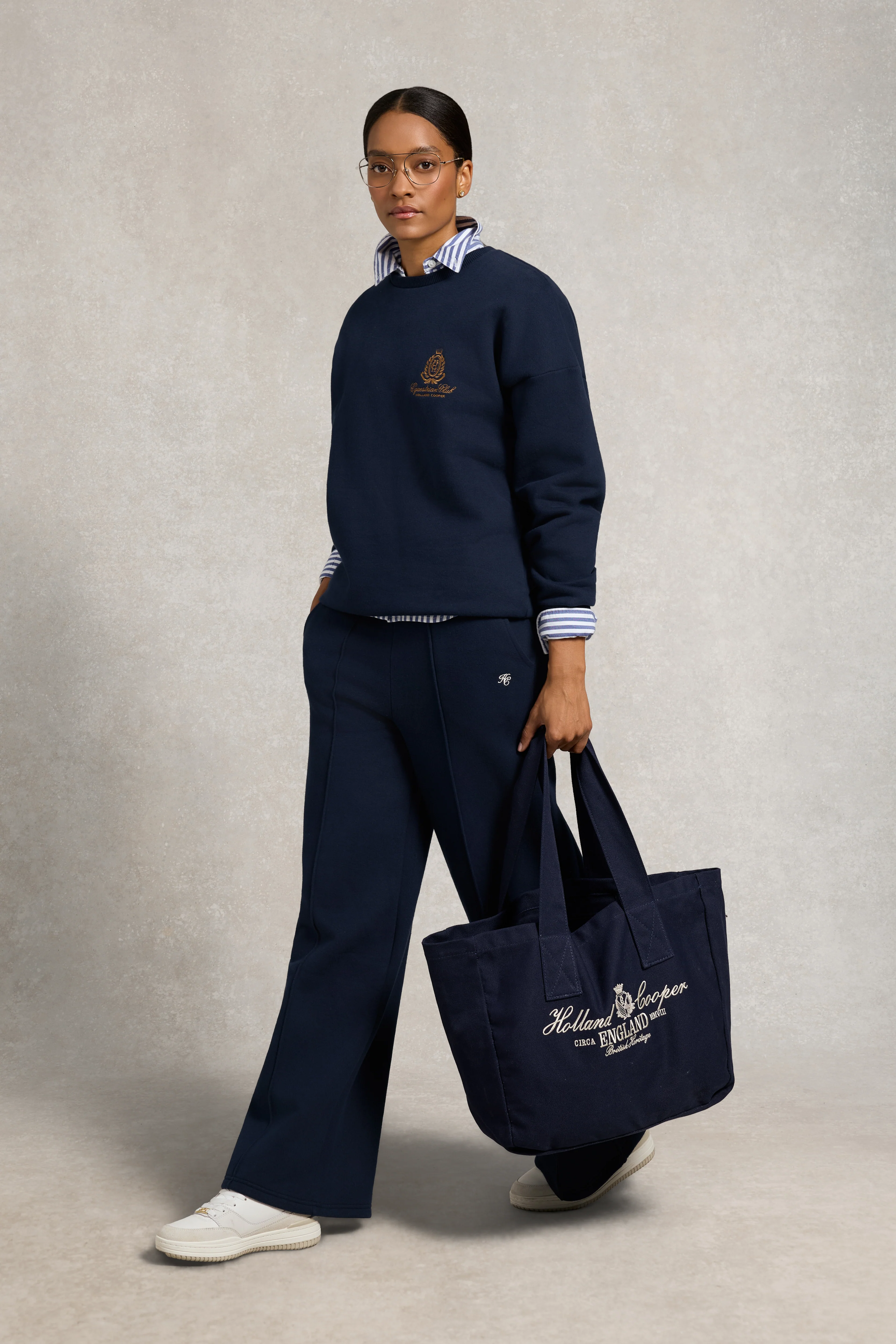 Relaxed Fit Crew Neck Sweat (Ink Navy) - Image 7