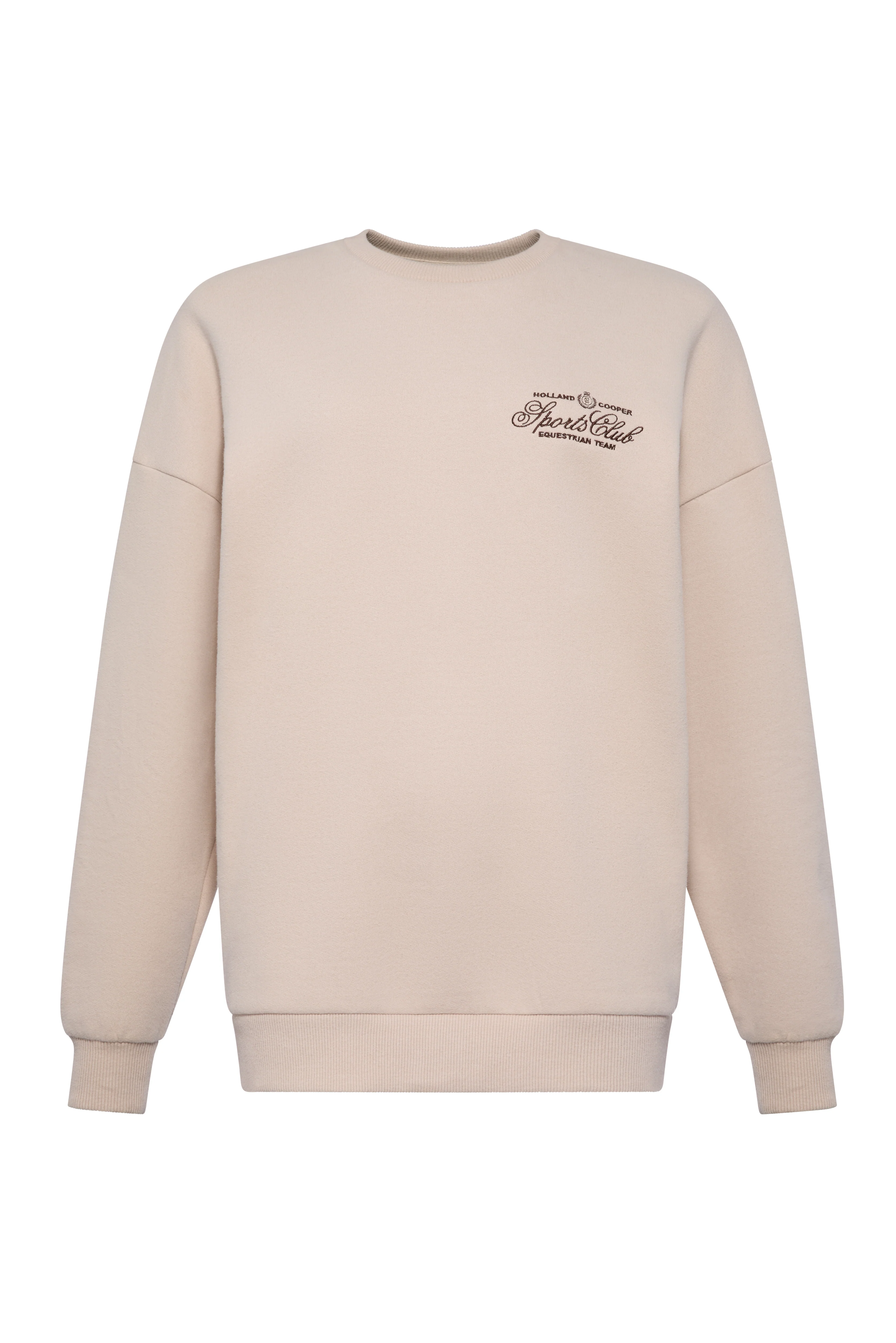Relaxed Fit Crew Neck Sweat (Stone) - Image 4