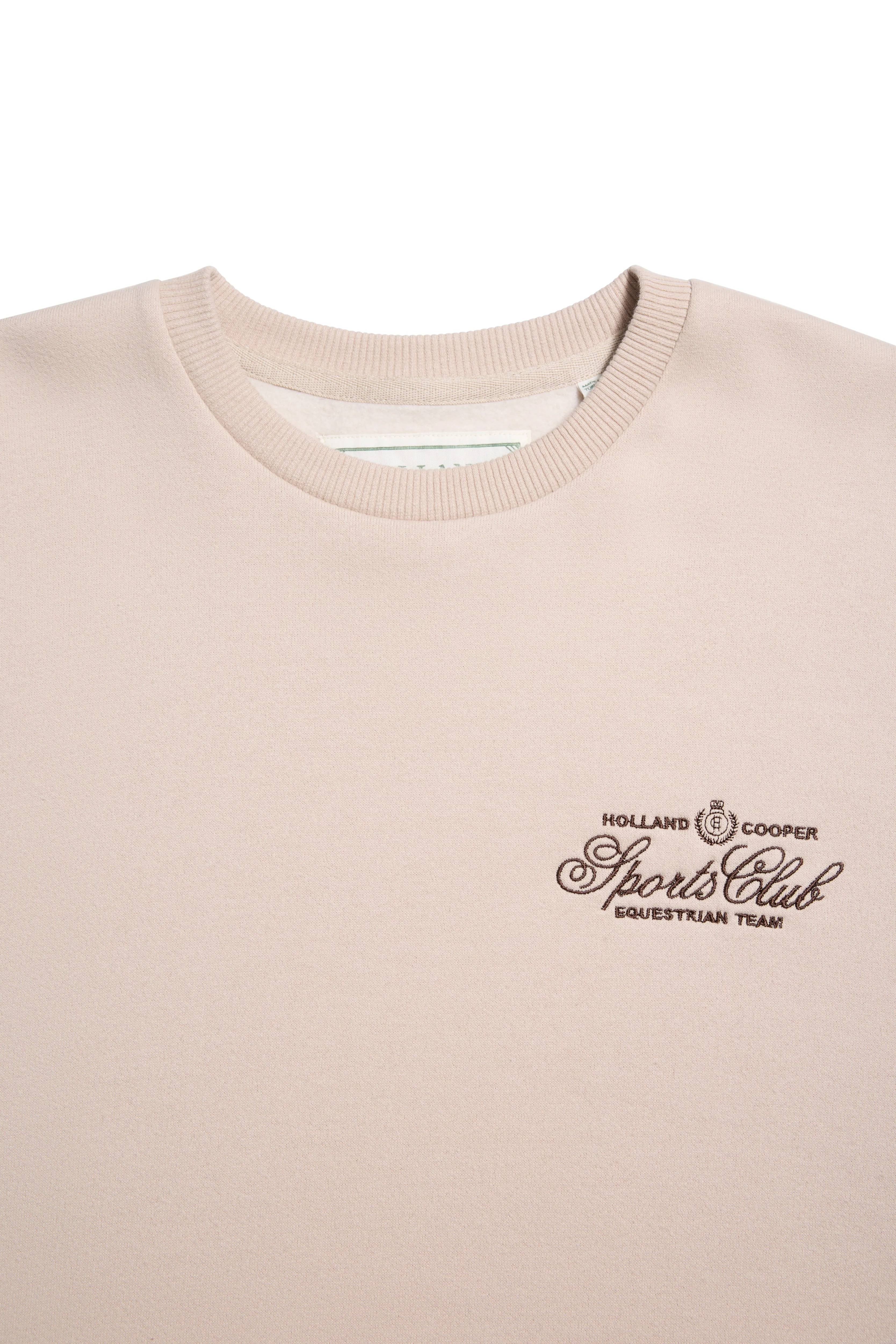Relaxed Fit Crew Neck Sweat (Stone) - Image 6