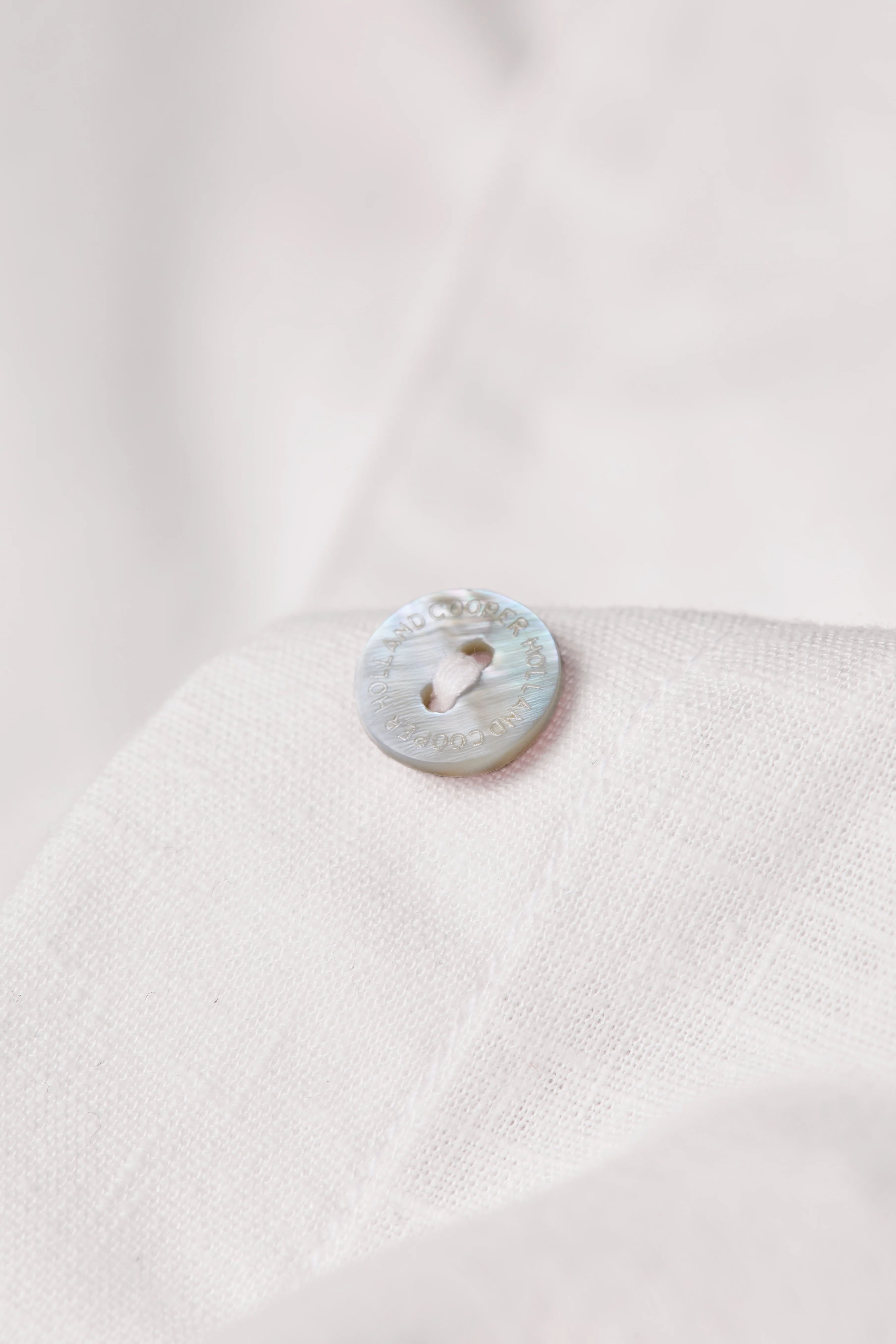 Relaxed Fit Linen Shirt (Optic White) - Image 7